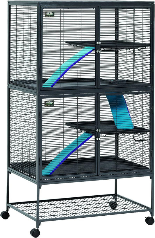 NEW - MidWest Homes for Pets Deluxe Critter Nation Double Unit Small Animal Cage (Model 162) - Retail $310