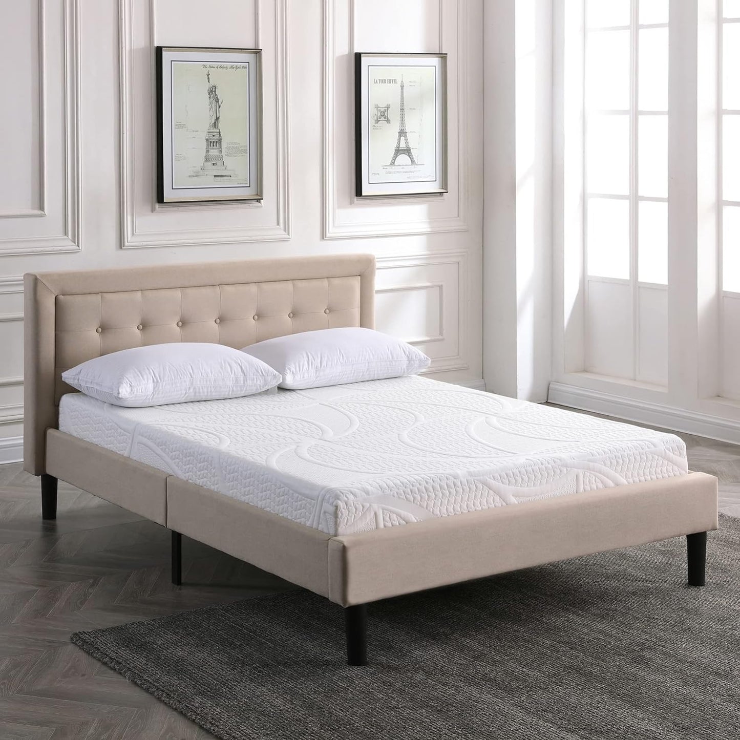 NEW - Classic Brands QUEEN Classic Gel Memory Foam 7-Inch Mattress - Retail $240