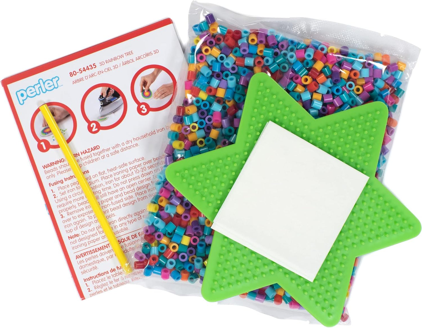 Perler Christmas Fuse Bead Craft Kit with 13 Patterns, Multicolor, Small, 2005 Piece