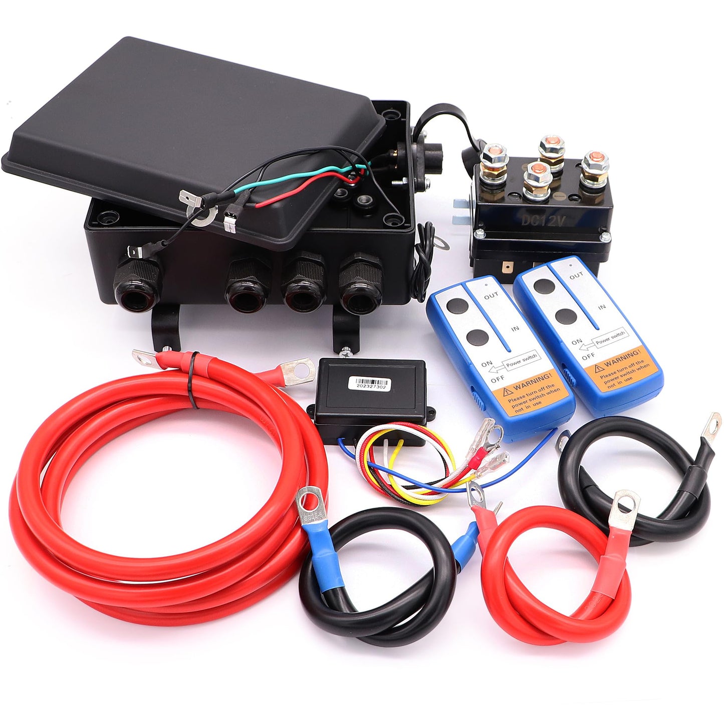 Torkettle 12V 500A Winch Solenoid Contactor Relay with Box and Twin Remote Controller Kit for 8000lbs-17000lbs ATV UTV Winches