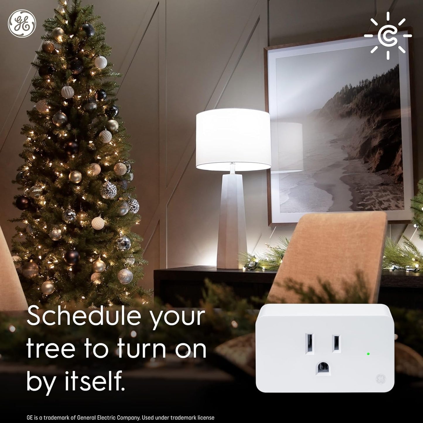 GE CYNC Smart Plug, Indoor Bluetooth and Wi-Fi Outlet Socket, Works with Alexa and Google, Great Christmas Gifts for Men, Holiday Gift for Women, Perfect Dad Gifts (1 Pack)