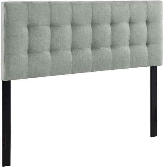 NEW - Modway AMZ-5041 Lily Tufted Linen Fabric Upholstered Queen Headboard in Gray - Retail $92