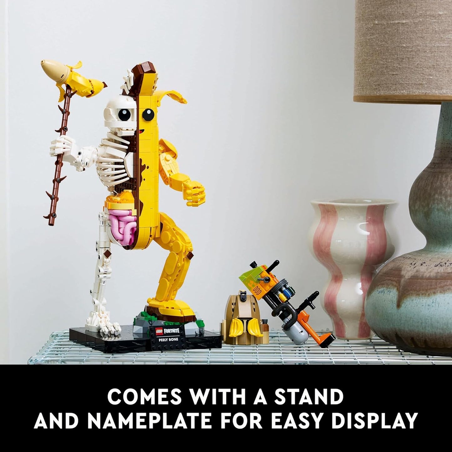 LEGO Fortnite Peely Bone - Collectible Fortnite DIY Kit for Adults, Ages 18+ - Building Set for Home Decor, Office or Bedroom - Gift Idea for Fans of Video Game - 77072