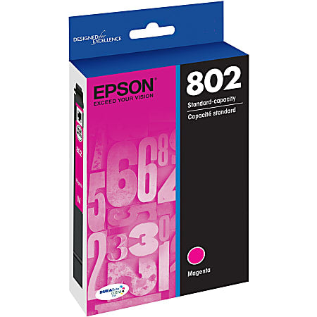 Epson® 802 DuraBrite® Ultra Magenta Ink Cartridge, T802320-S