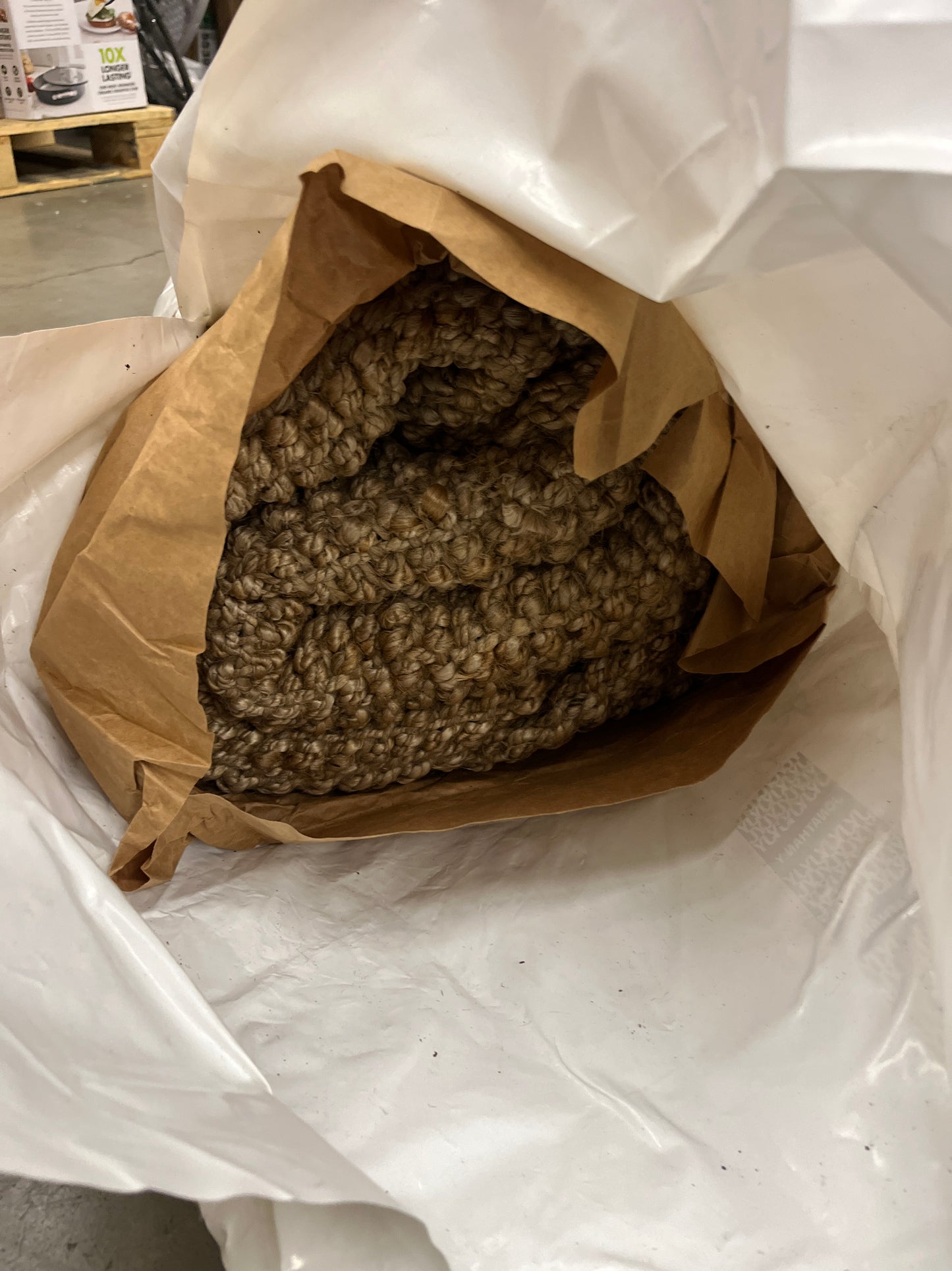 JONATHAN Y NRF102A-8 Pata Hand Woven Chunky Jute Natural 8 ft. x 10 ft. Area Rug Bohemian, Transitional, Rustic, Perfect for Home, Living Room, Kitchen, Bedroom - Retail $179