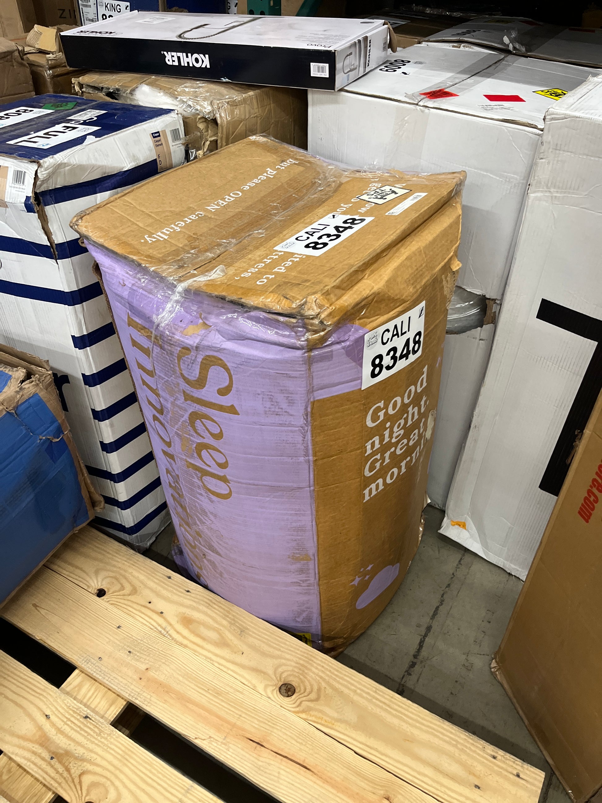 Sleep Innovations Marley 12 Inch Cooling Gel Memory Foam Mattress, Cal King Size, Bed in a Box, Medium Firm Support - Retail $469