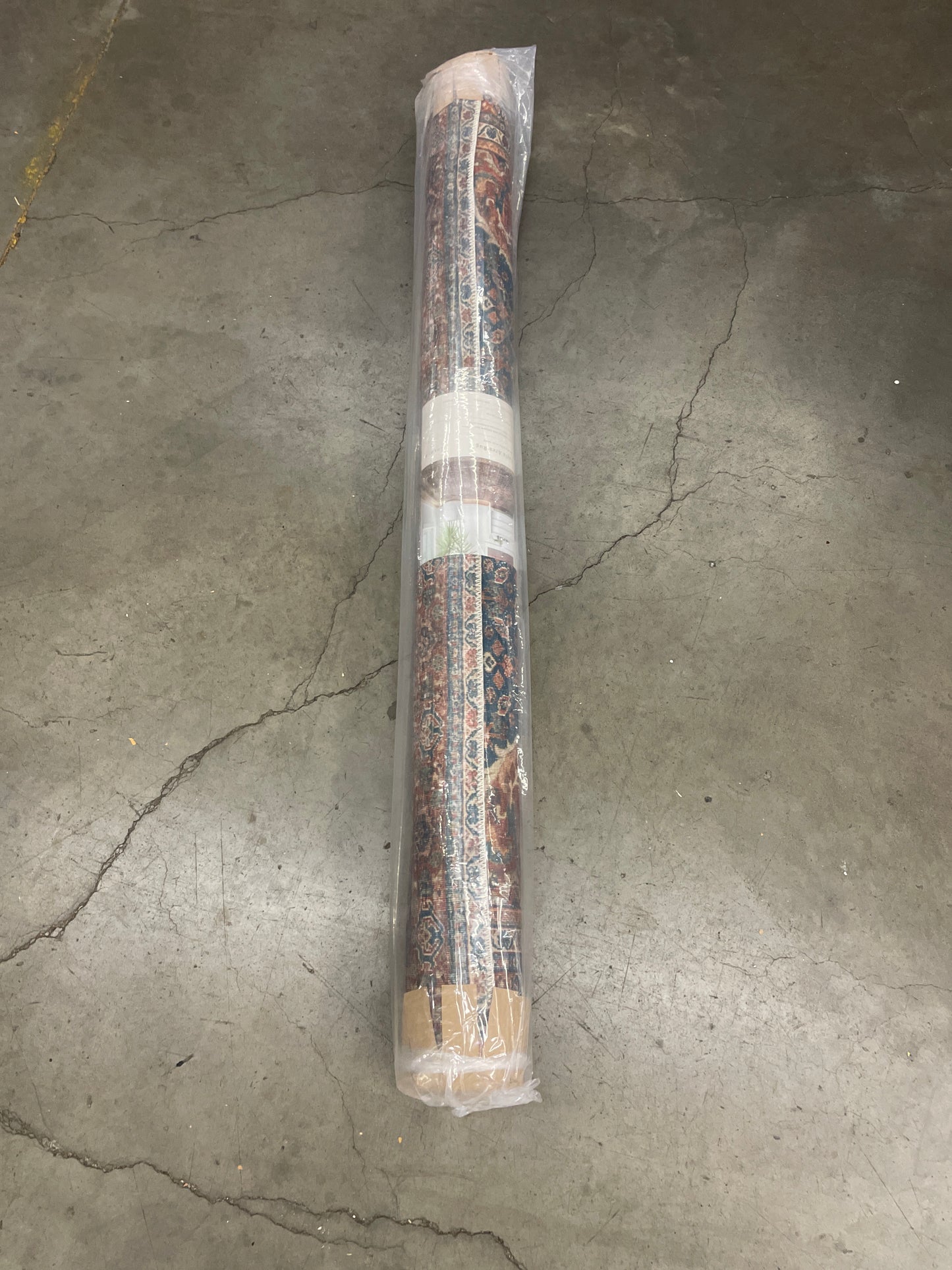 Loloi Layla 5'-0" x 7'-6" Area Rug in Cobalt Blue/Spice - Thick Area Rug, Soft Area Rug with, Vintage Inspired Distressed Design, Low Pile, Non-Shedding, Easy Clean, Durable Living Room Rug - Retail $67