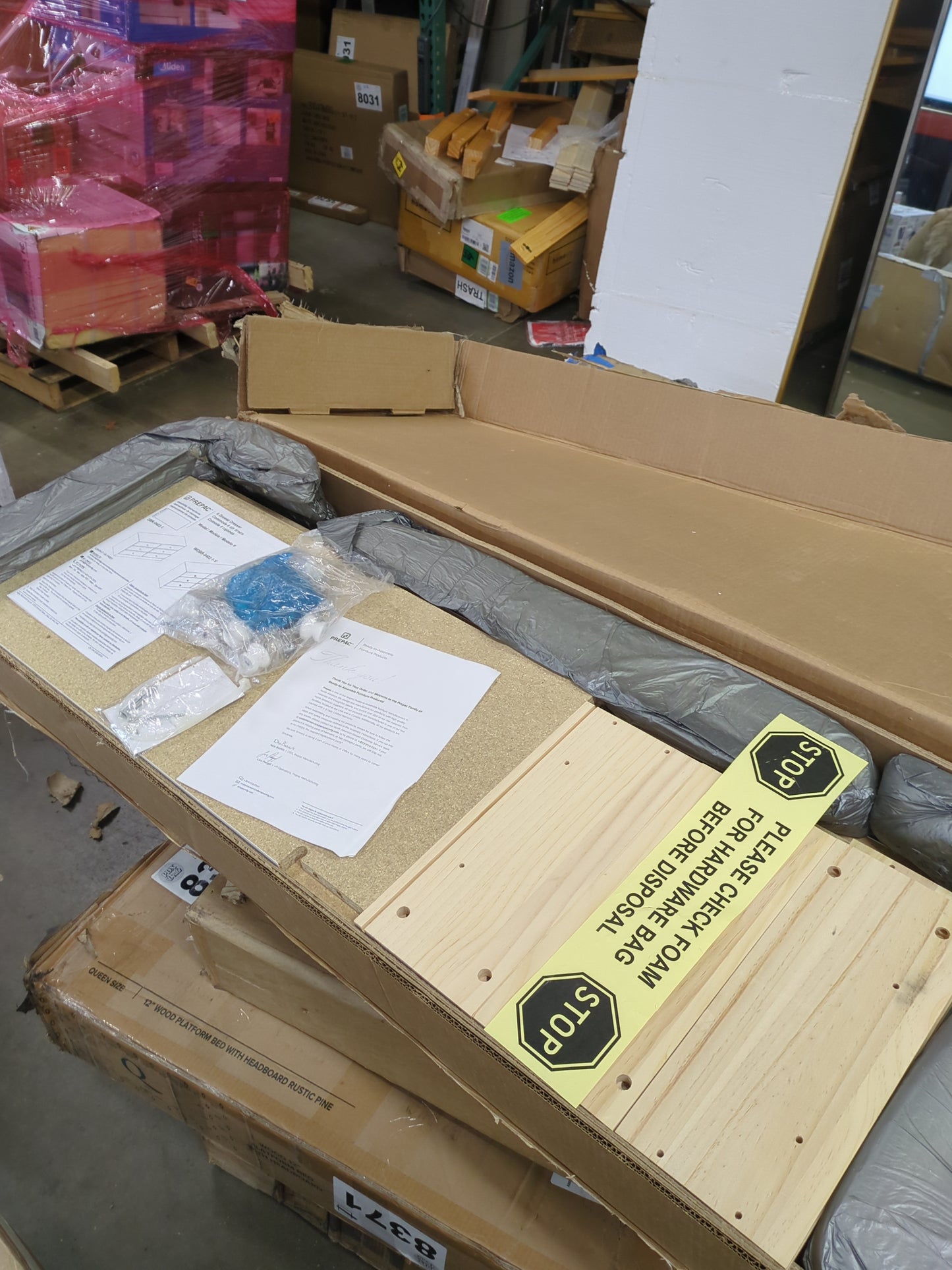 Prepac Astrid 6 Drawer Double Dresser for Bedroom, Wide Chest of Drawers, Bedroom Furniture, Clothes Storage and Organizer, 15.5" D x 47.5" W x 26.85" H, White - Retail $189