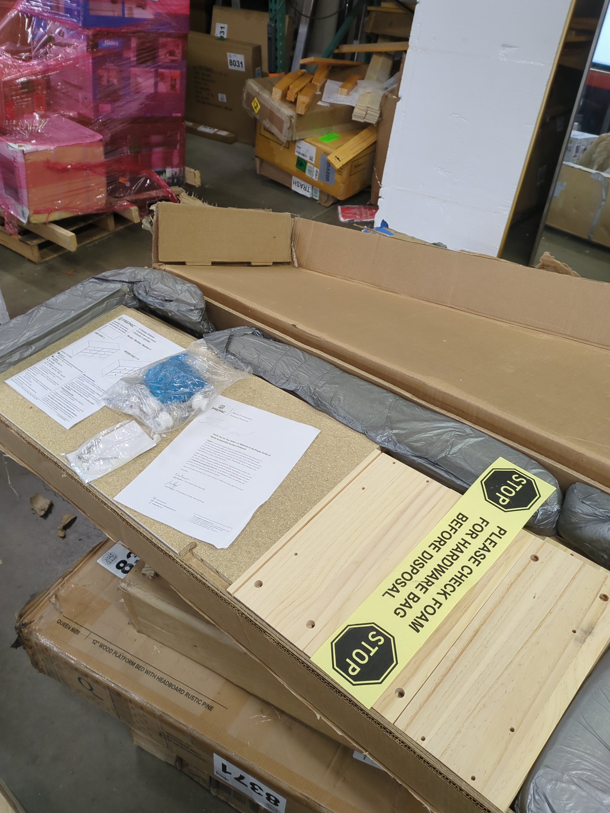 Prepac Astrid 6 Drawer Double Dresser for Bedroom, Wide Chest of Drawers, Bedroom Furniture, Clothes Storage and Organizer, 15.5" D x 47.5" W x 26.85" H, White - Retail $189