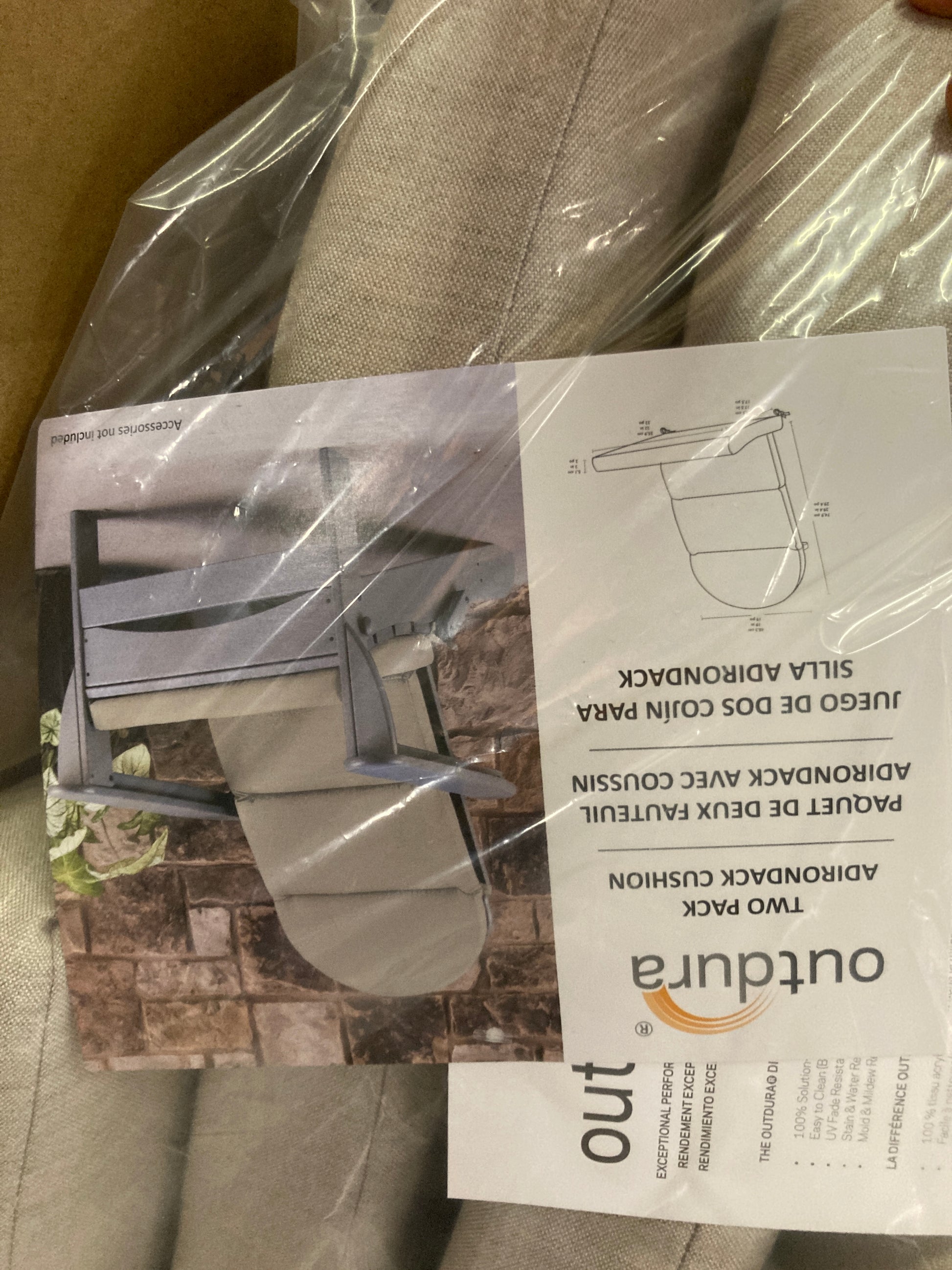 Adirondack Chair Cushion - 2 Pack Default Title