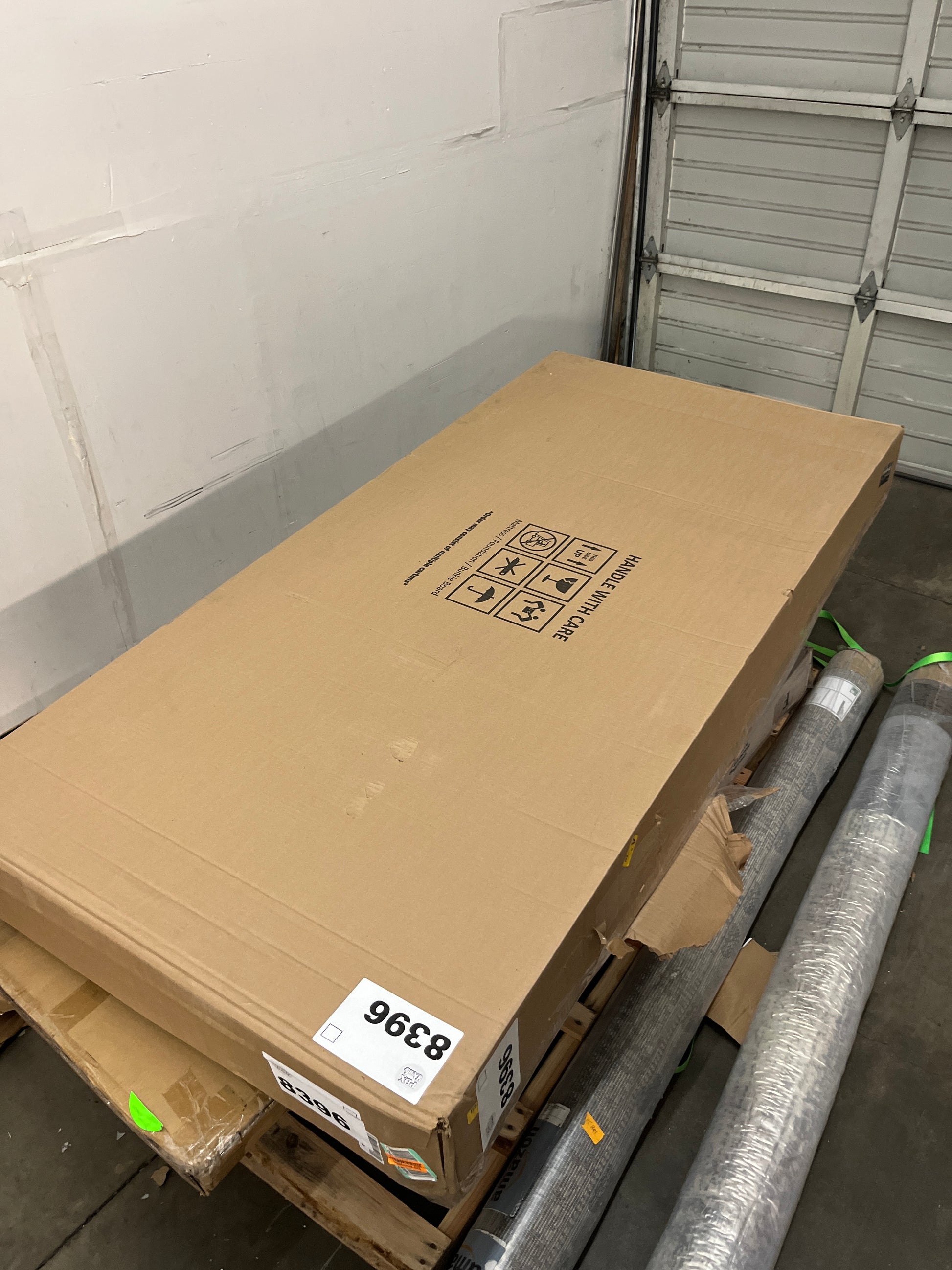 Nutan, 4-Inch Sturdy Split Box Spring for Mattress Support-Durable and Fully Assembled, Natural Wood Foundation for King, Black - Retail $269