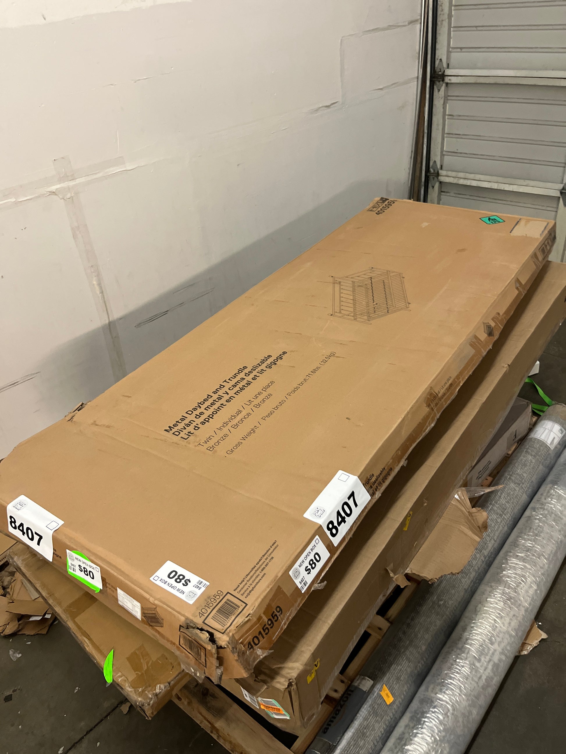 DHP Manila Metal Twin Size Daybed and Twin Size Trundle (Bronze) - Retail $142