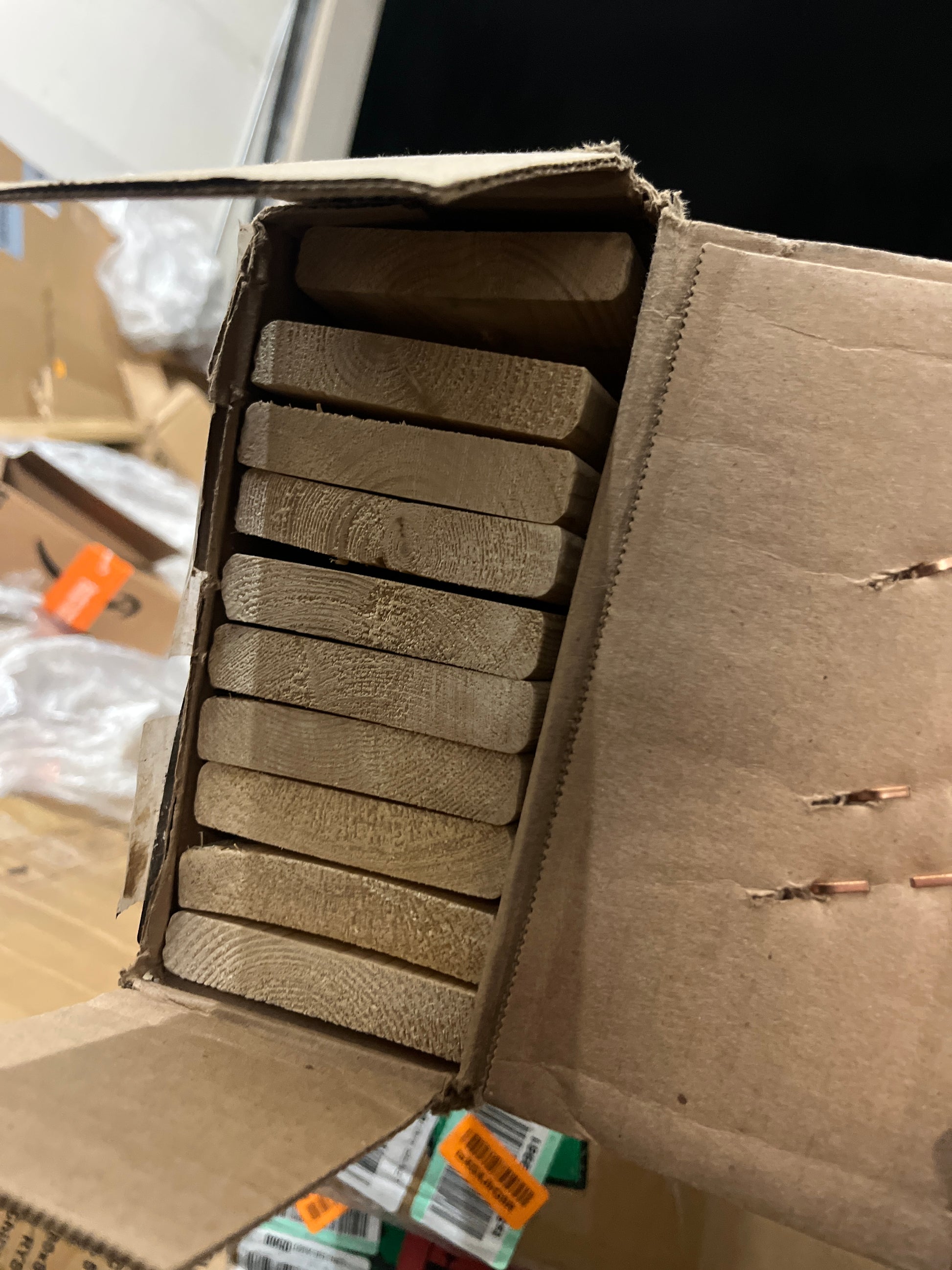 Spring Solution, 0.68-Inch Horizontal Mattress Support Wooden Bunkie Board/Bed Slats, Queen(60.5"), Beige - Retail $83