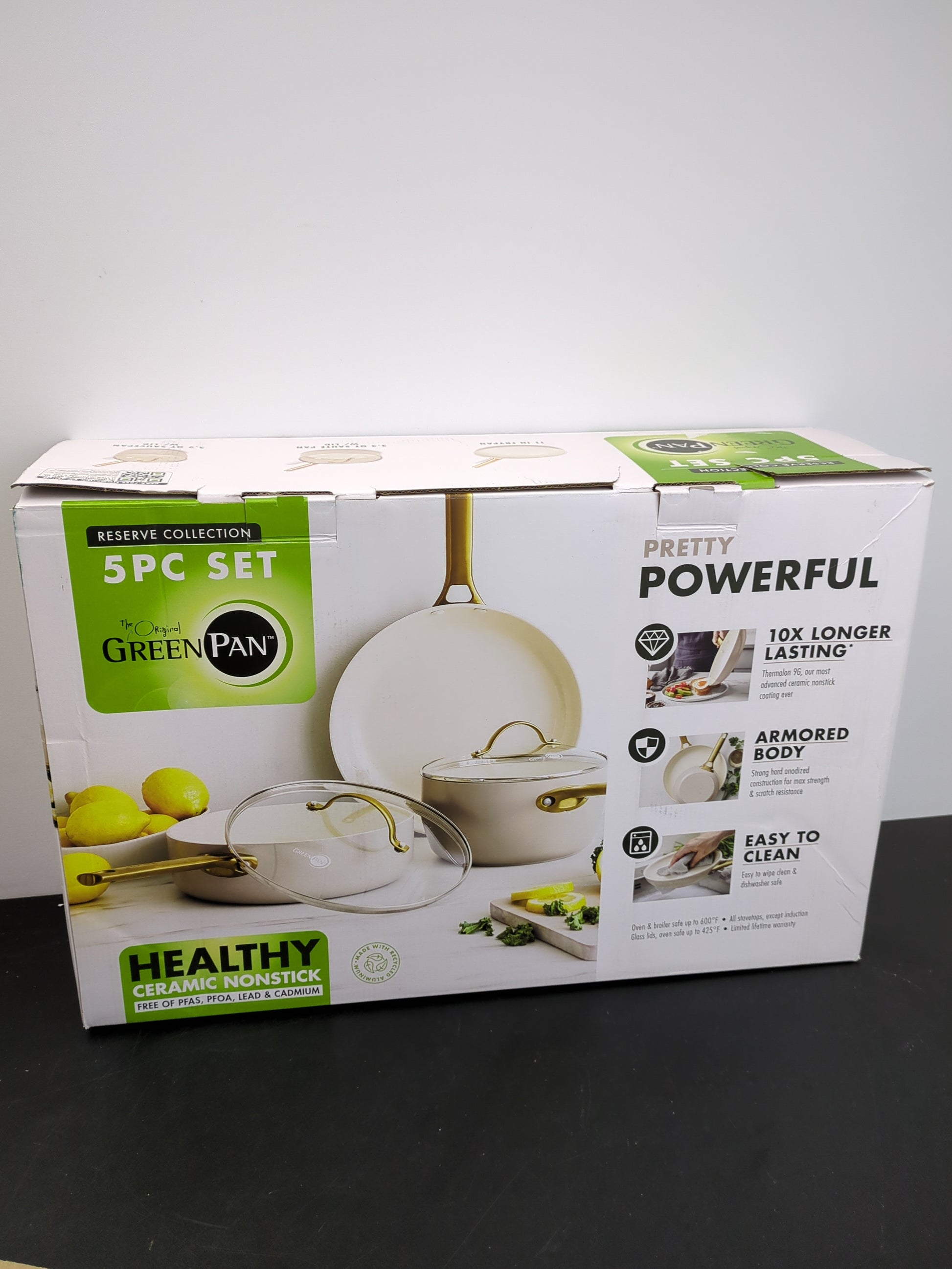 GREENPAN RESERVE 5PC - Retail $134