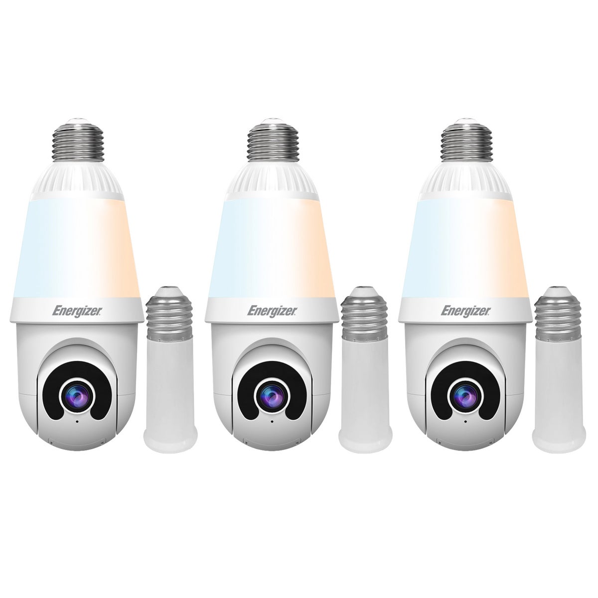 Energizer Light Bulb Security Camera, 3-count