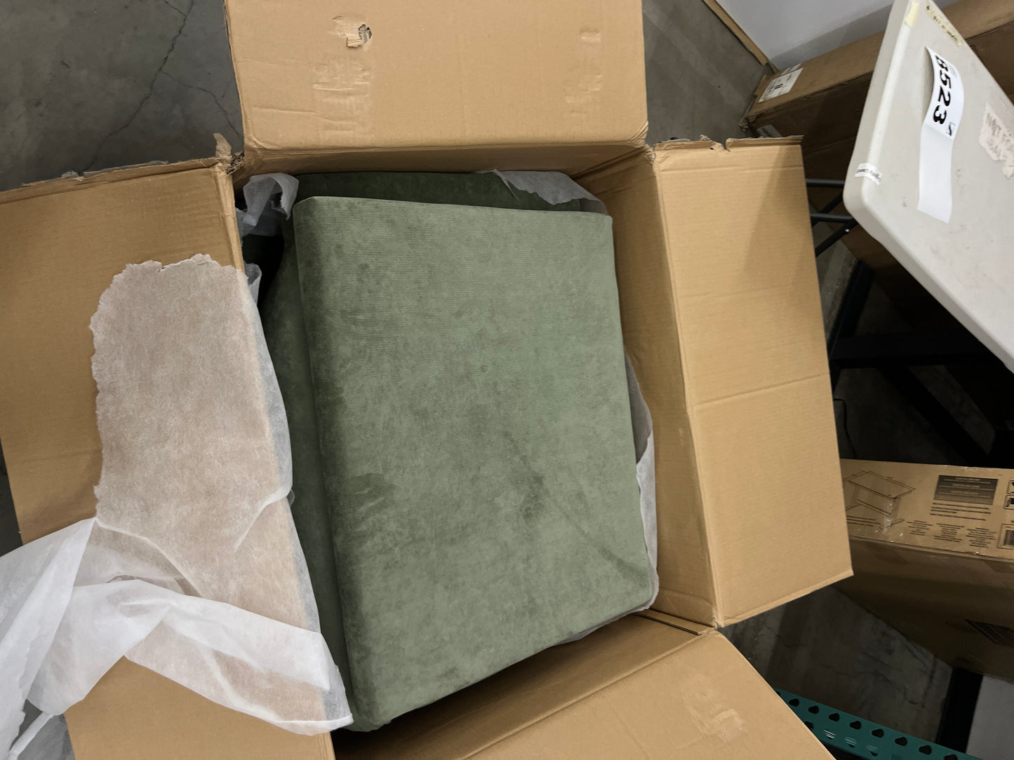 Miscoos Chenille Oversized Armchair - Modern Accent Chair & Single Sofa Lounge, 34'' Wide, Comfortable Seating for Living Room & Bedroom, Green - Retail $243