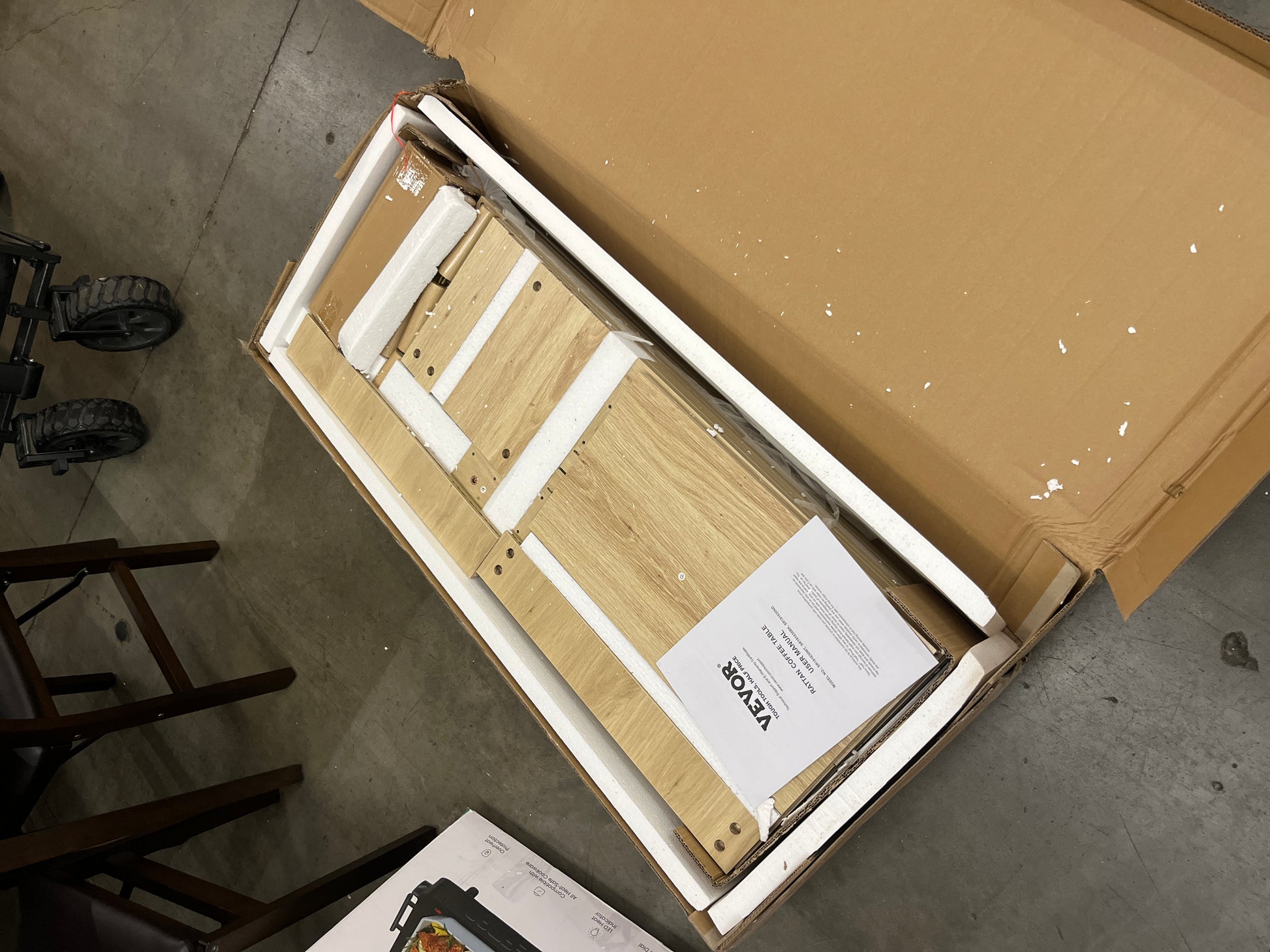 VEVOR 6 Drawer Rattan Dresser, Boho Dresser, Rattan Chest of Drawers with Spacious Storage, Natural Rattan Dresser for Bedroom, Living Room & Hallway,Rattan Nightstand with Sturdy Handles&Legs, Brown - Retail $209