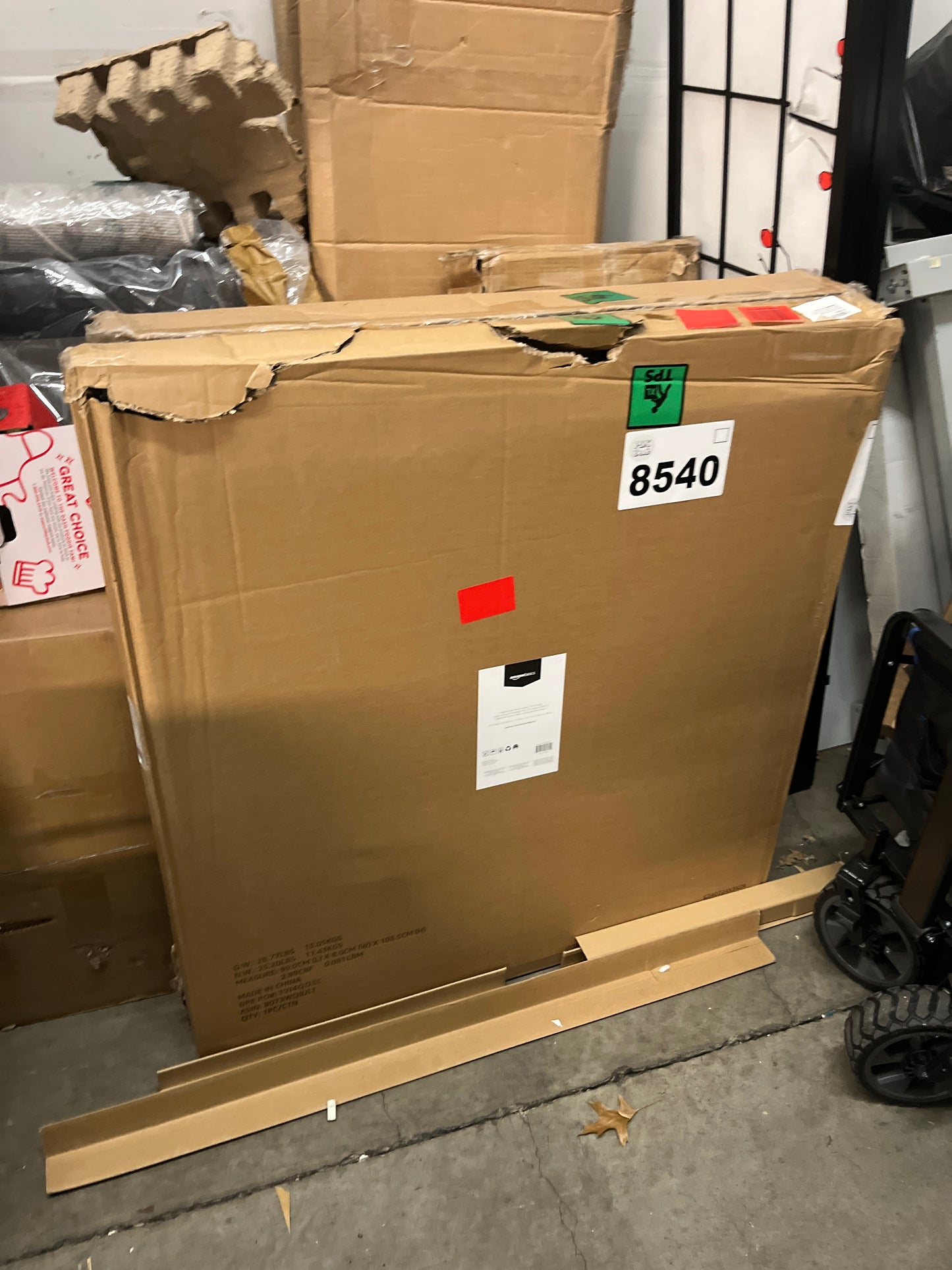 Amazon Basics Foldable Metal Platform Bed Frame with Tool Free Setup, 14 Inches High, Sturdy Steel Frame, No Box Spring Needed, Twin XL, Black - Retail $102