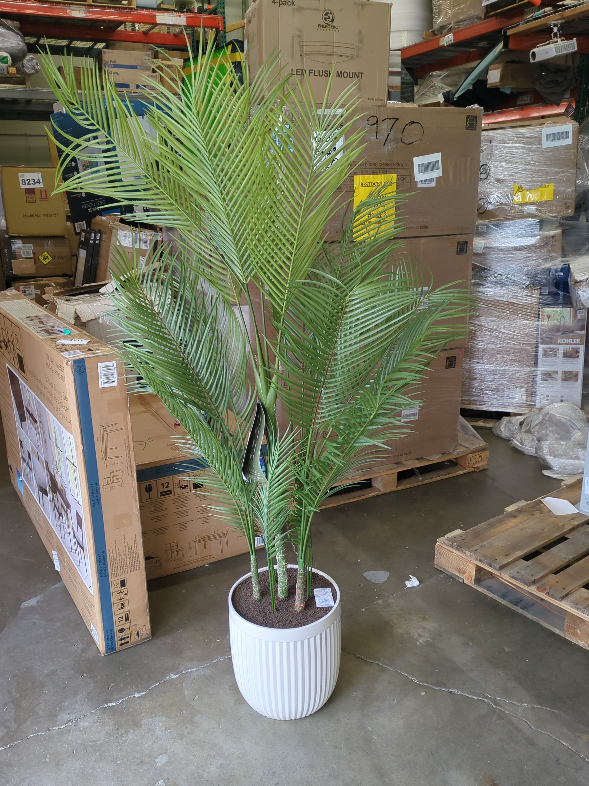 FAUX 6.5' PALM TREE - Retail $124