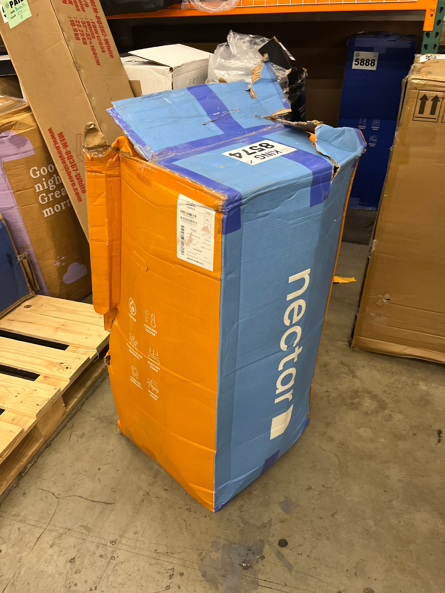 Nectar Premier Copper 14" Full Mattress - Medium Firm Gel Memory Foam Mattress - 5 Layers of Comfort - Triple Action Cooling Tech - 365-Night Trial - Forever Warranty,White - Retail $1199