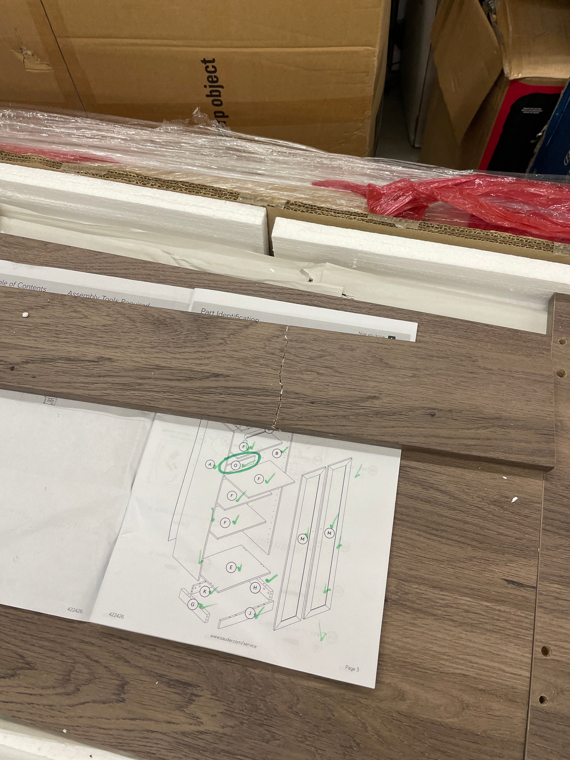 Sauder HomePlus Storage Cabinet/ pantry cabinets, Salt Oak finish - Retail $289