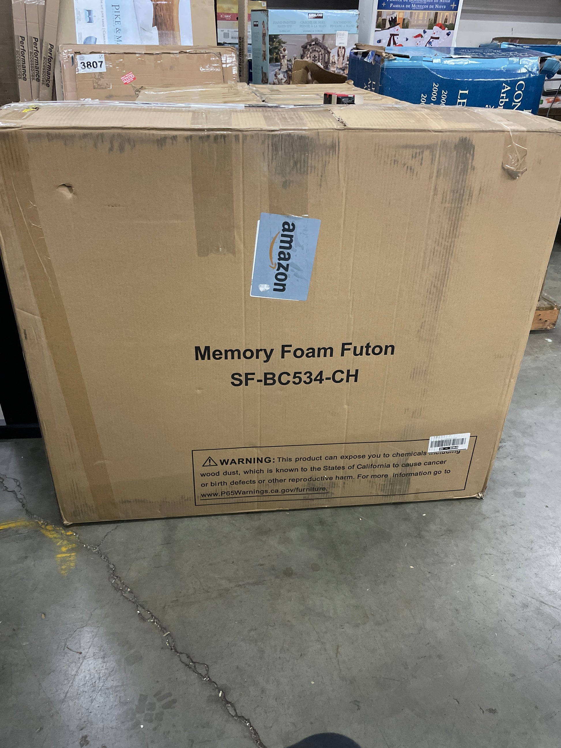 Memory Foam Futon Sofa Bed, Convertible Futon Sofa Couch with Adjustable Backrest, Modern Sleeper Couch Bed for Office, Living Room, Bedroom and Sitting Room, Brown - Retail $169