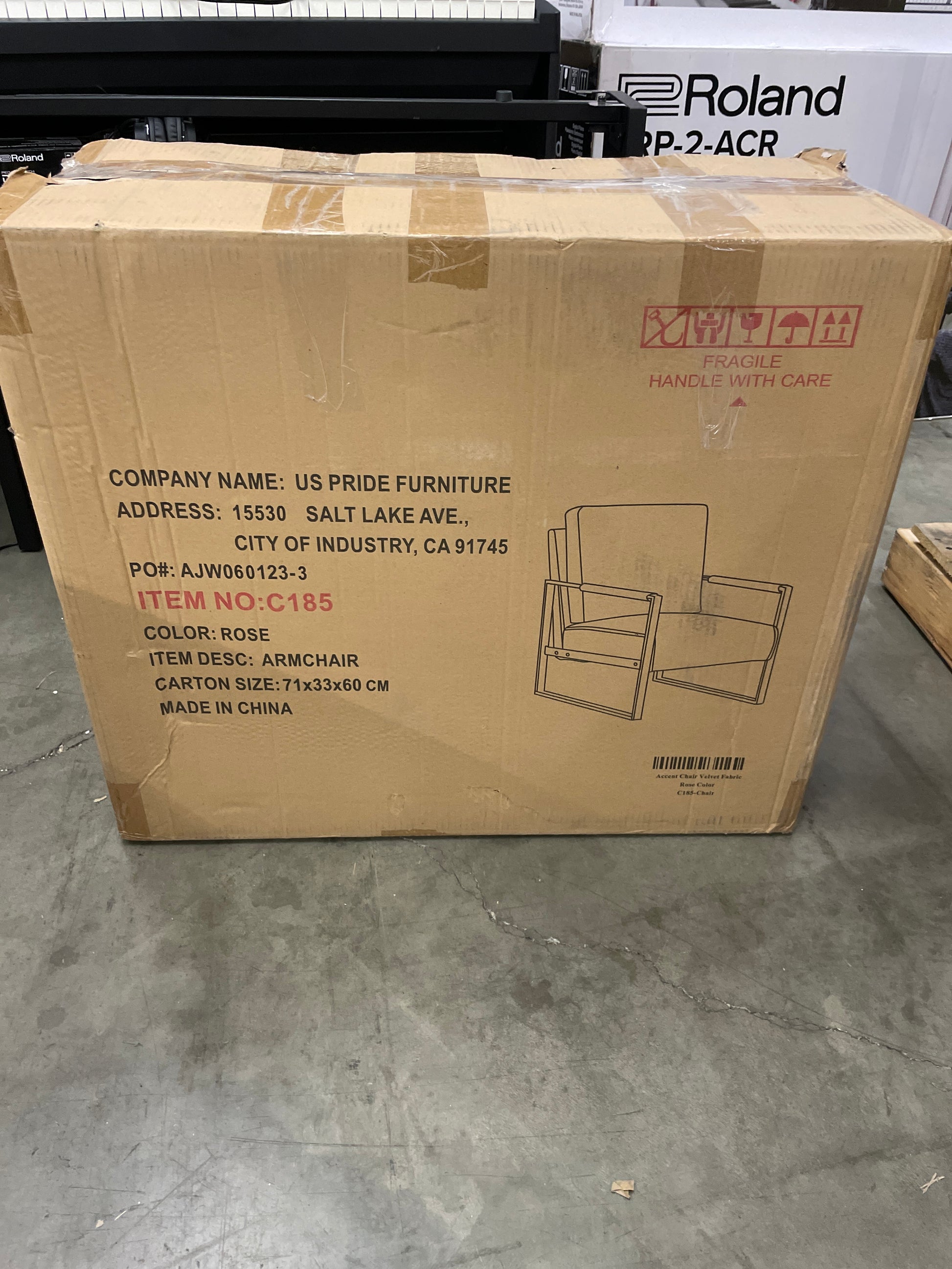 US Pride Furniture Iconic Mid Century Modern Accent Chair with Open Square Metal Frame and Luxurious Upholstery, Comfortable Armchair for Living Room, Bedroom, and Home Office, Velvet, Rose - Retail $113