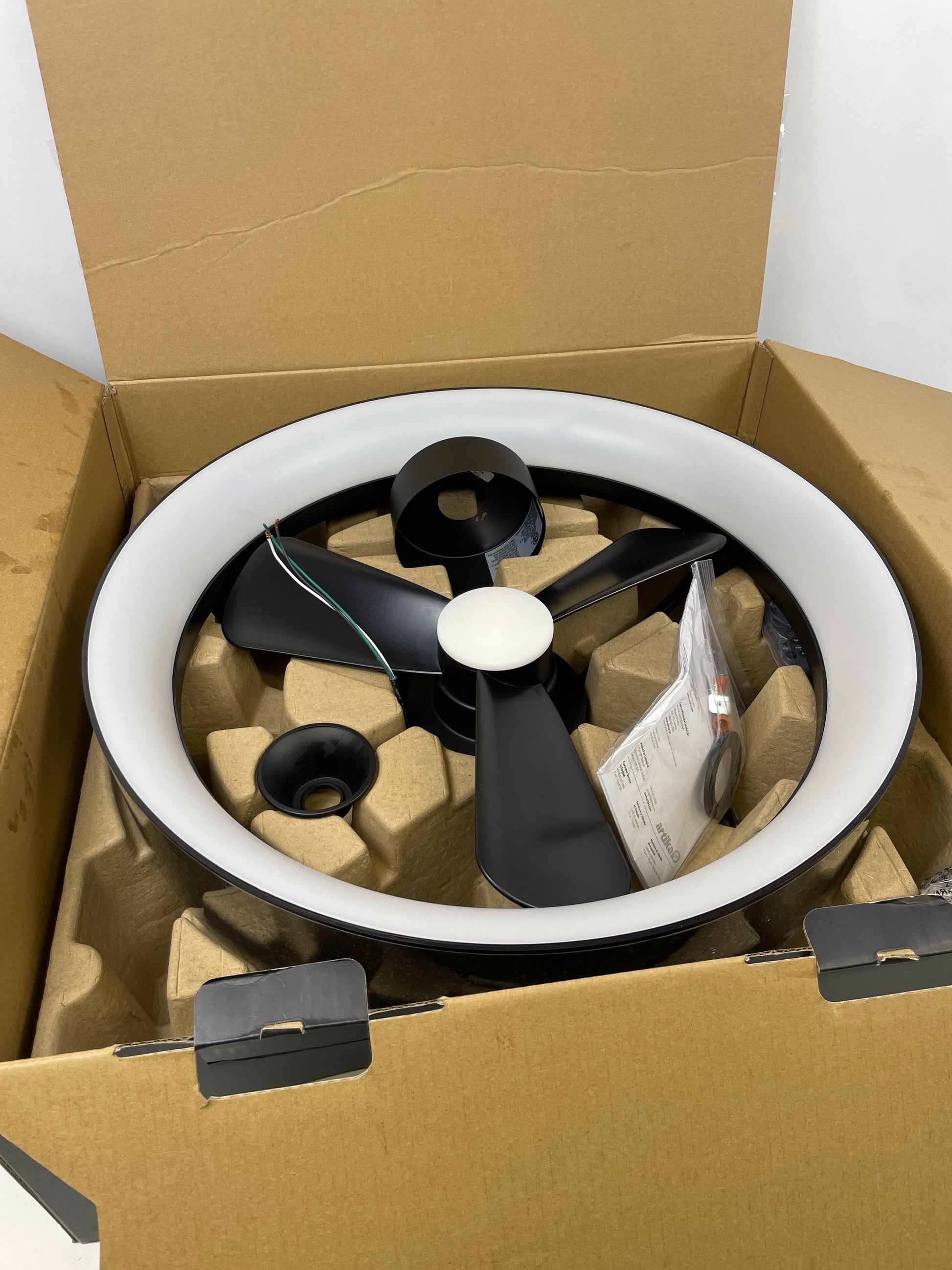 ARTIKA BLACK 23"FANDELIER - Retail $129