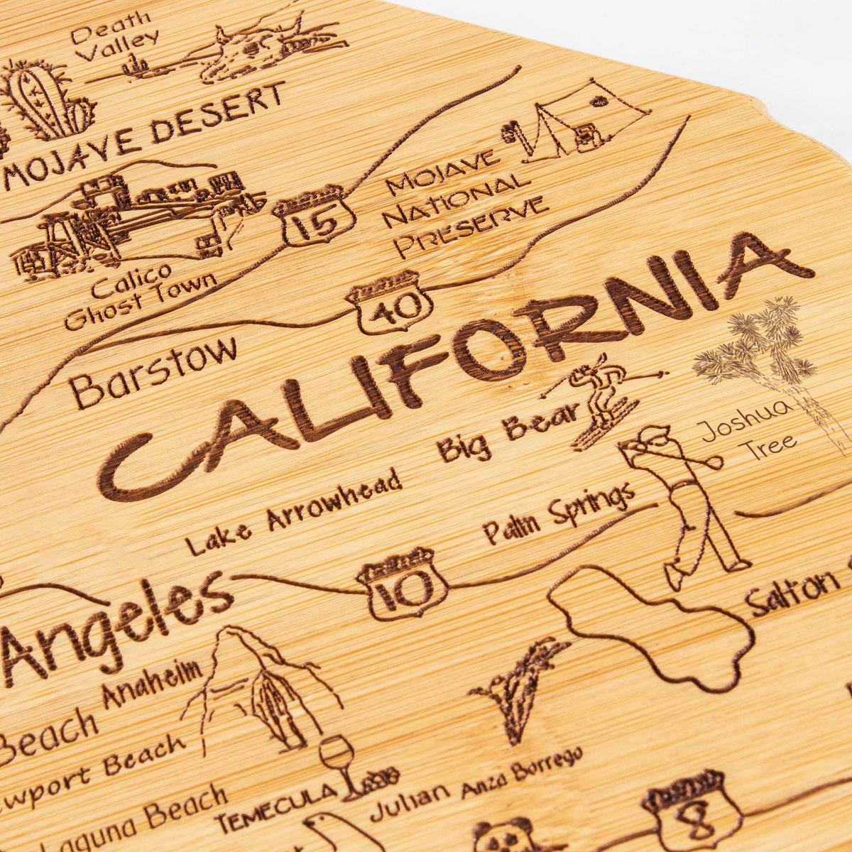 Totally Bamboo Destination California Bamboo Serving and Cutting Board
