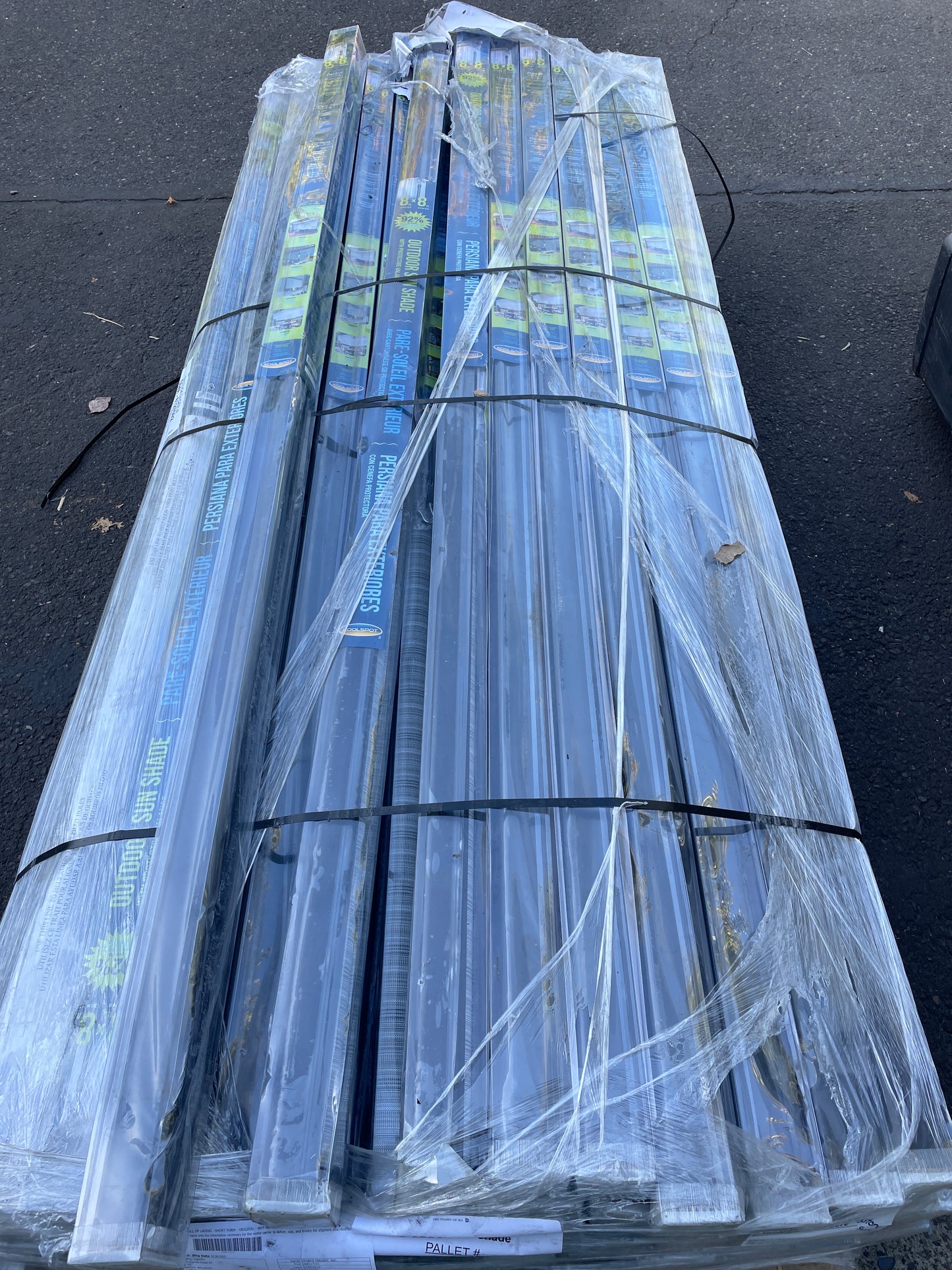 NEW - Koolspot 8'W x 8'L Outdoor Sun Shade – Pole Operated