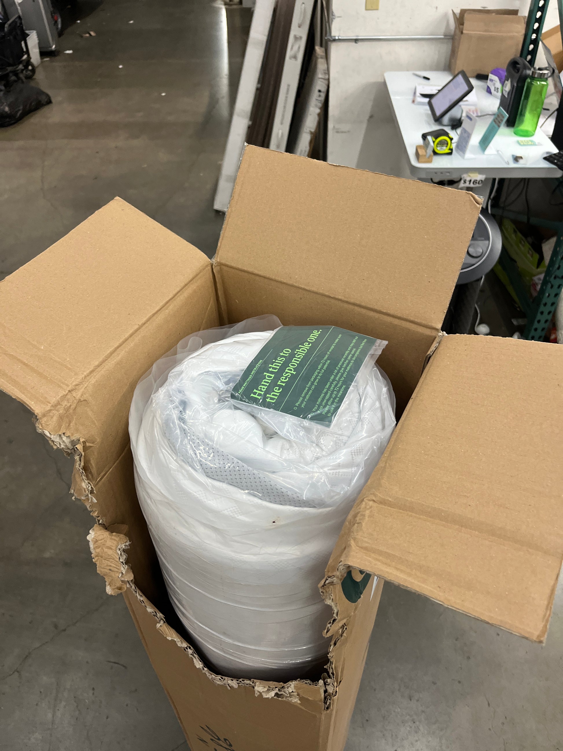 ZINUS 12 Inch Green Tea Essential Memory Foam Mattress [New Version], Queen, Fiberglass Free, Medium Feel, Breathable Airflow Memory Foam, Certified Safe Foams & Fabric, Mattress in A Box - Retail $229