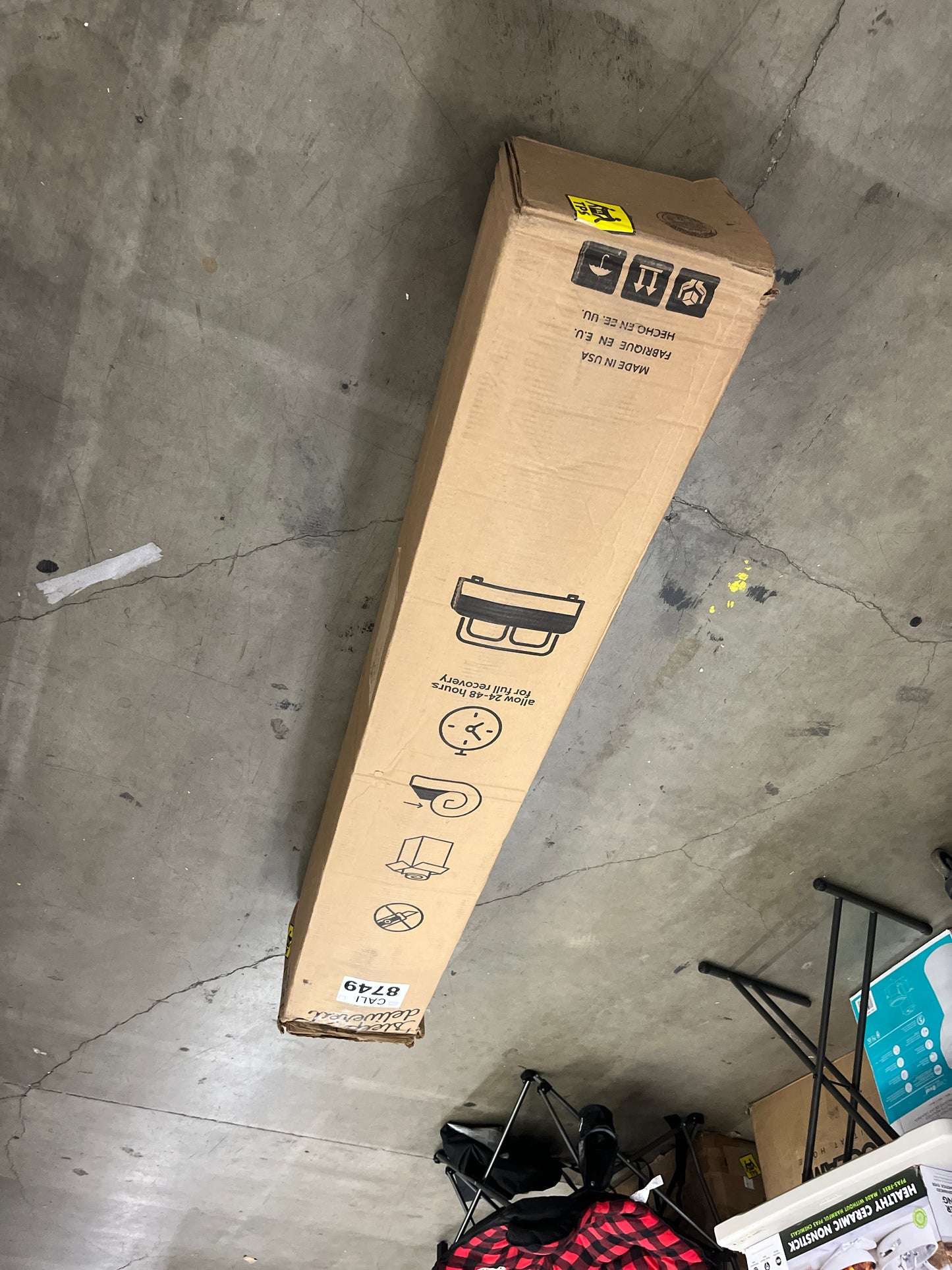 Signature Design by Ashley California King Size Chime 12 Inch Medium Firm Hybrid Mattress with Cooling Gel Memory Foam for Pressure Relief - Retail $479