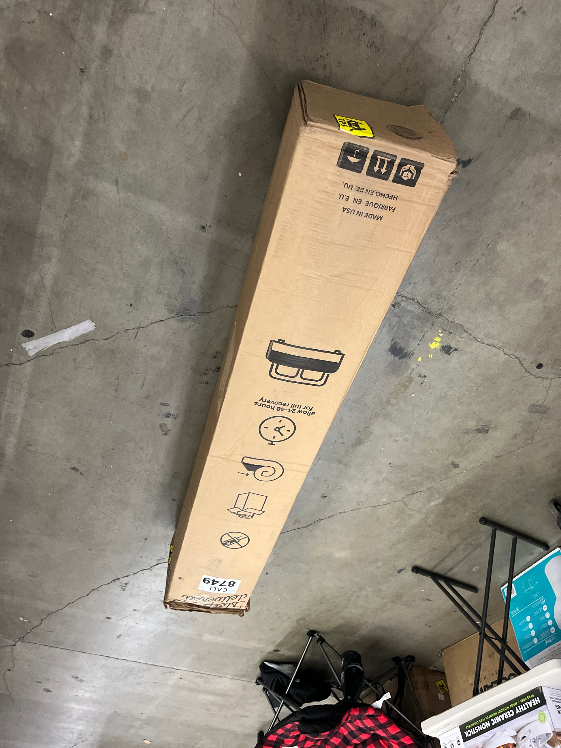 Signature Design by Ashley California King Size Chime 12 Inch Medium Firm Hybrid Mattress with Cooling Gel Memory Foam for Pressure Relief - Retail $479