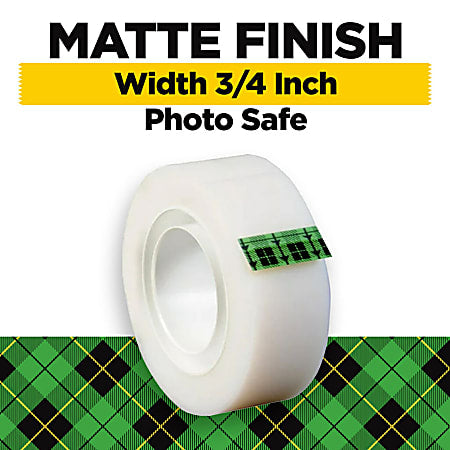 Scotch® Magic™ Tape, Invisible, 3/4 x 1000 in, 12 Tape Rolls, Clear, Back to School Supplies, College Supplies, and Teacher Supplies