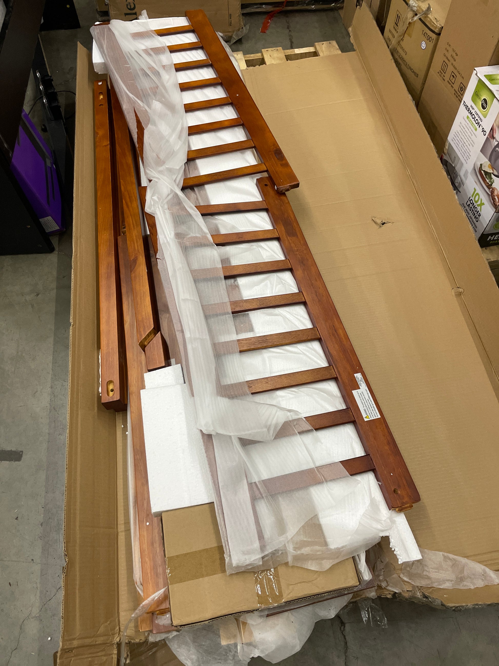 SPOFLYINN Full Size House Bed with Twin Size Trundle, Wooden House Bed Frame with Roof Headboard for Boys Girls Teens Bedroom Furniture (Mattress Not Included) Walnut As Shown - Retail $367