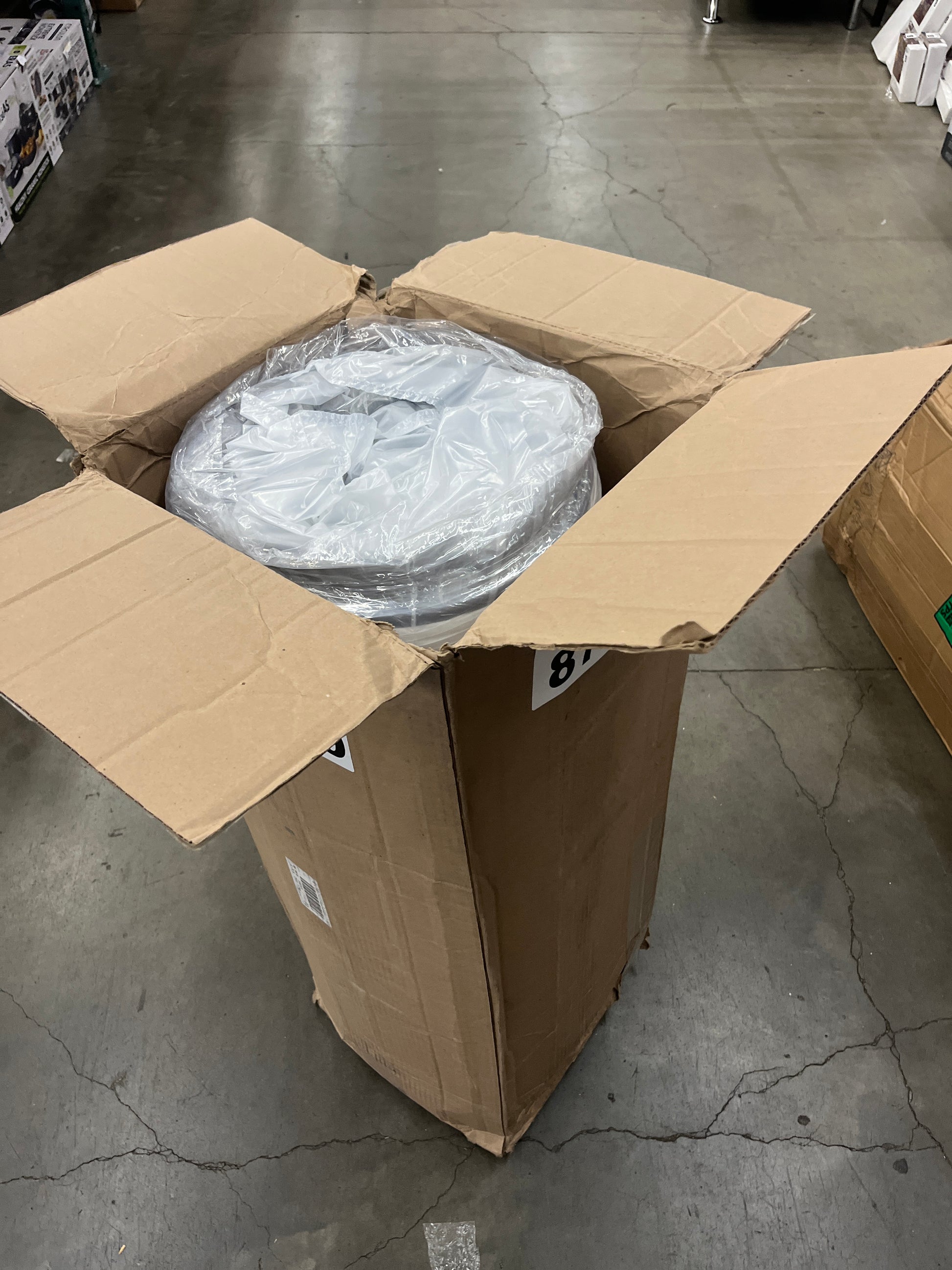 Amazon Basics Memory Foam Mattress, Twin Size Mattress, Hybrid, 10-Inch, Medium Feel, Motion Isolation Springs, White/Gray - Retail $125