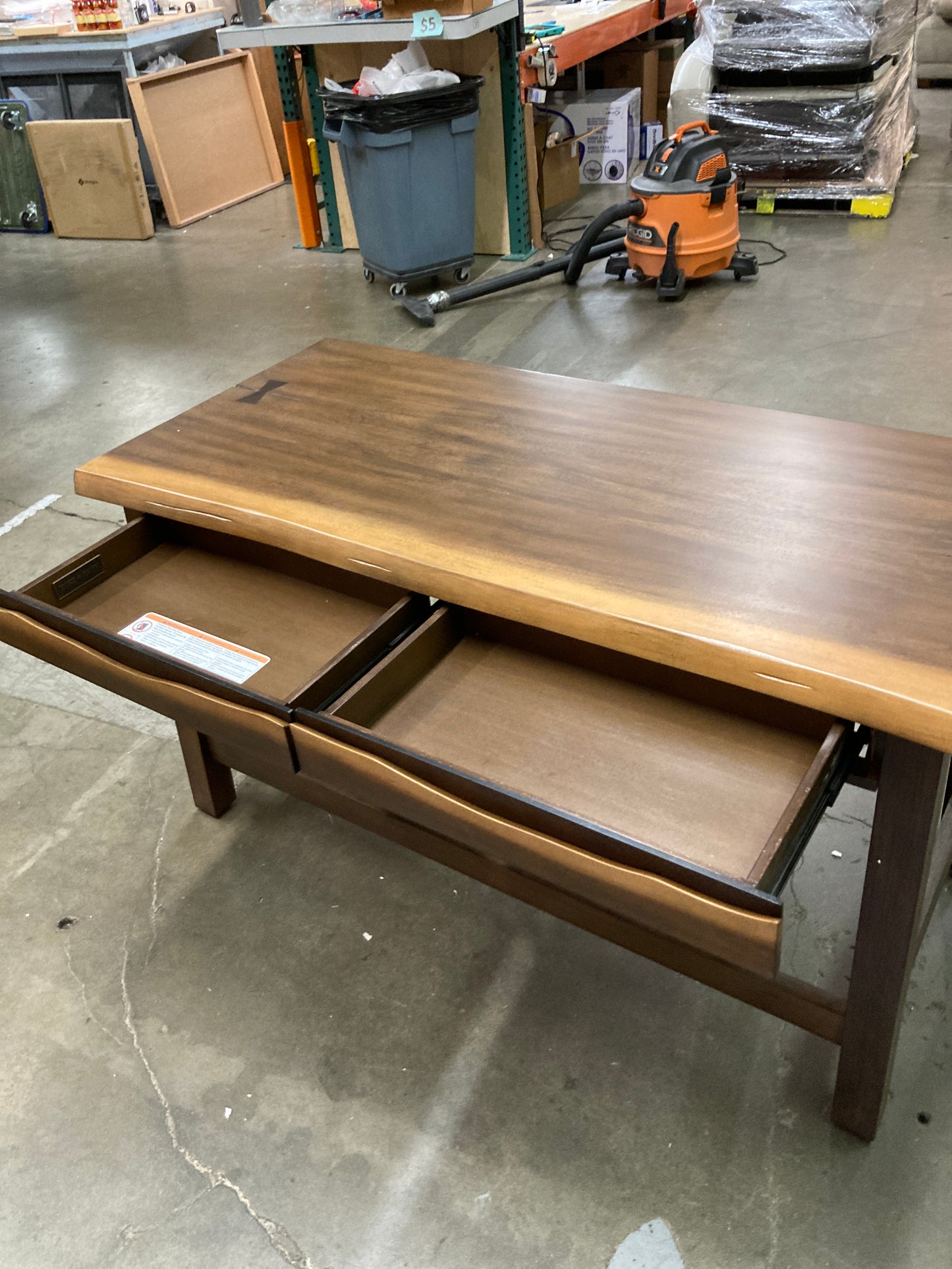 NEW - Costco - Whitley 54" Live Edge Writing Desk - Retail $299 Default Title