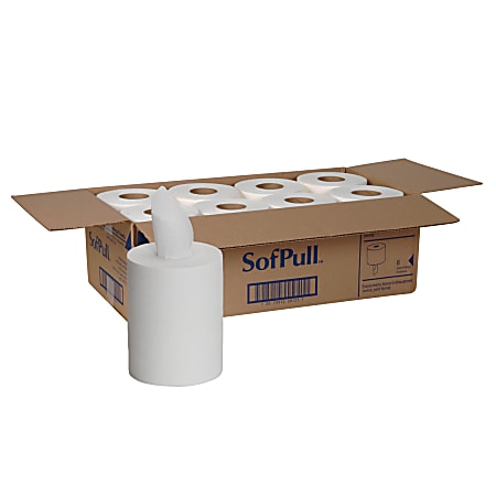 SofPull® Premium Jr. Cap. 28125 1-Ply Paper Towels, 275 Per Roll, Pack Of 8 Rolls