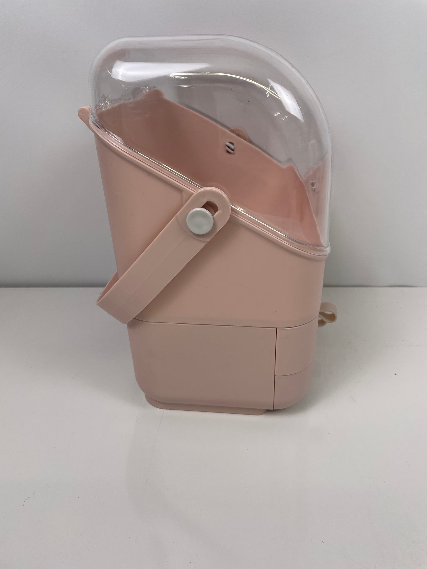 BRUUN Skin Care Cosmetic Storage Bin â€“ A Large Pink Colored Dust and Water Proof Makeup Box with a Fully Open Lid & Drawers to Hold Brushes, Lotions, etc. for Countertop, Vanity, and Bathroom Dresser - Retail $79