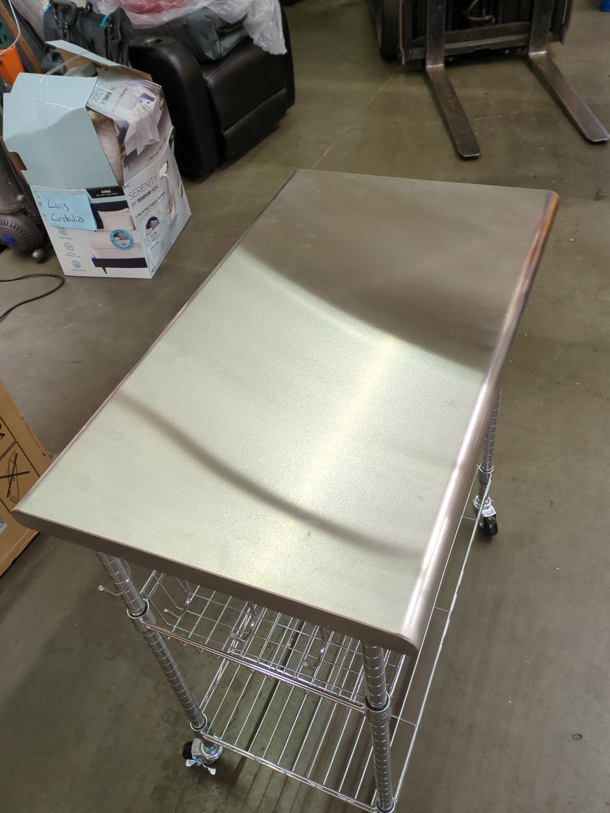 NEW - Costco - TRINITY EcoStorage® Stainless Steel Kitchen Cart - Retail $139