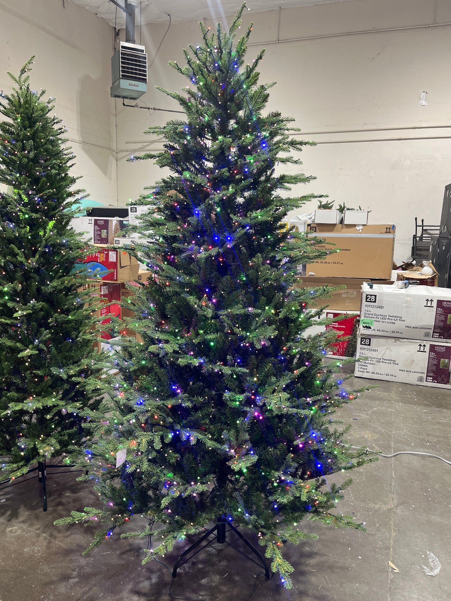 Home Decorators Collection 7.5 ft. Grand Duchess Twinkling Balsam Fir LED Pre-Lit Artificial Christmas Tree T27