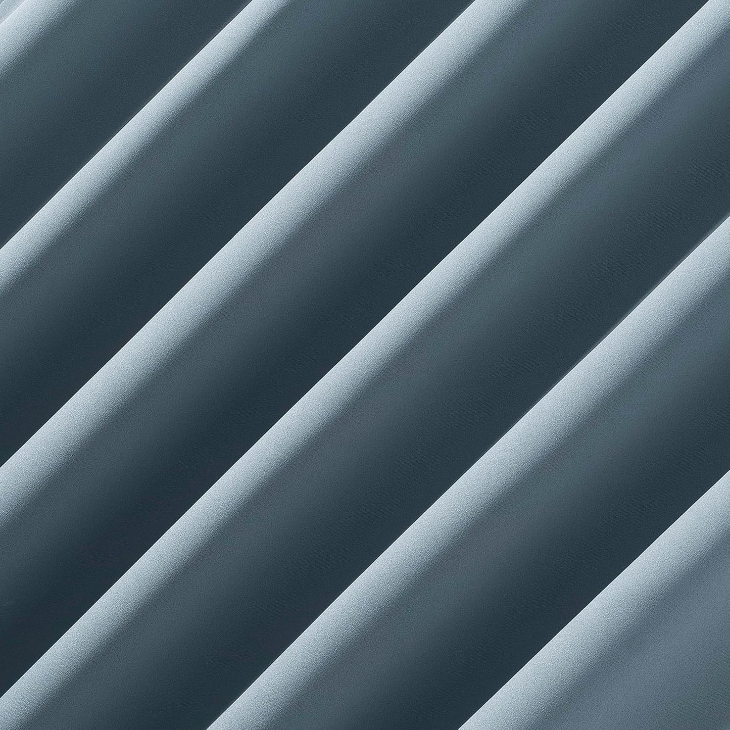 Sun Zero Belize 2-Pack Magnetic Closure Pleated Look Theater Grade 100% Blackout Back Tab Curtain Panel Pair, 52" x 96", Denim Blue