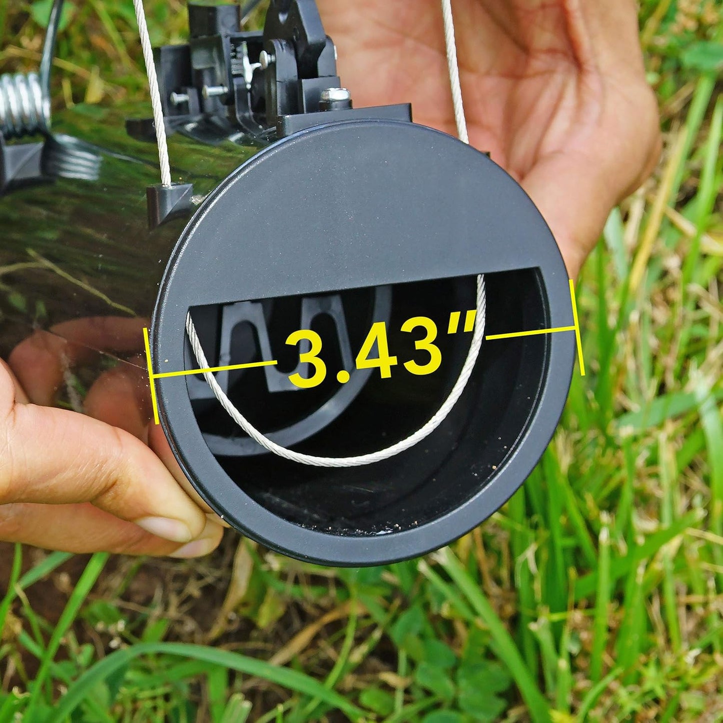 Gopher Trap Black Hole – Pocket Gopher & Yard Mole Tunnel Trap – Easy-Set Reusable Design – Non-Toxic, Spring-Loaded Rodent Eliminator