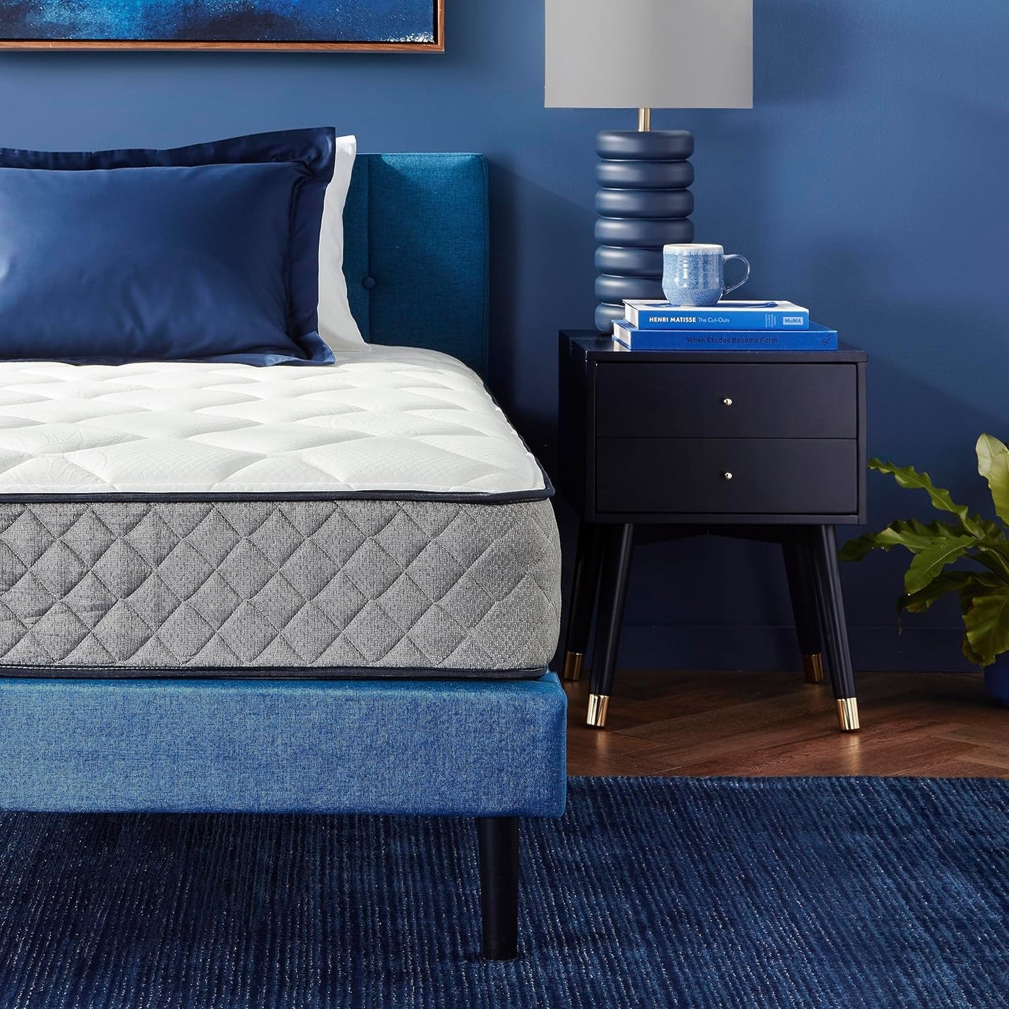 NEW - Amazon Basics TWIN 10 INCH HYBRID Memory Foam Mattress, Twin Size Mattress, Hybrid, 10-Inch, Medium Feel, Motion Isolation Springs, White/Gray - Retail $150