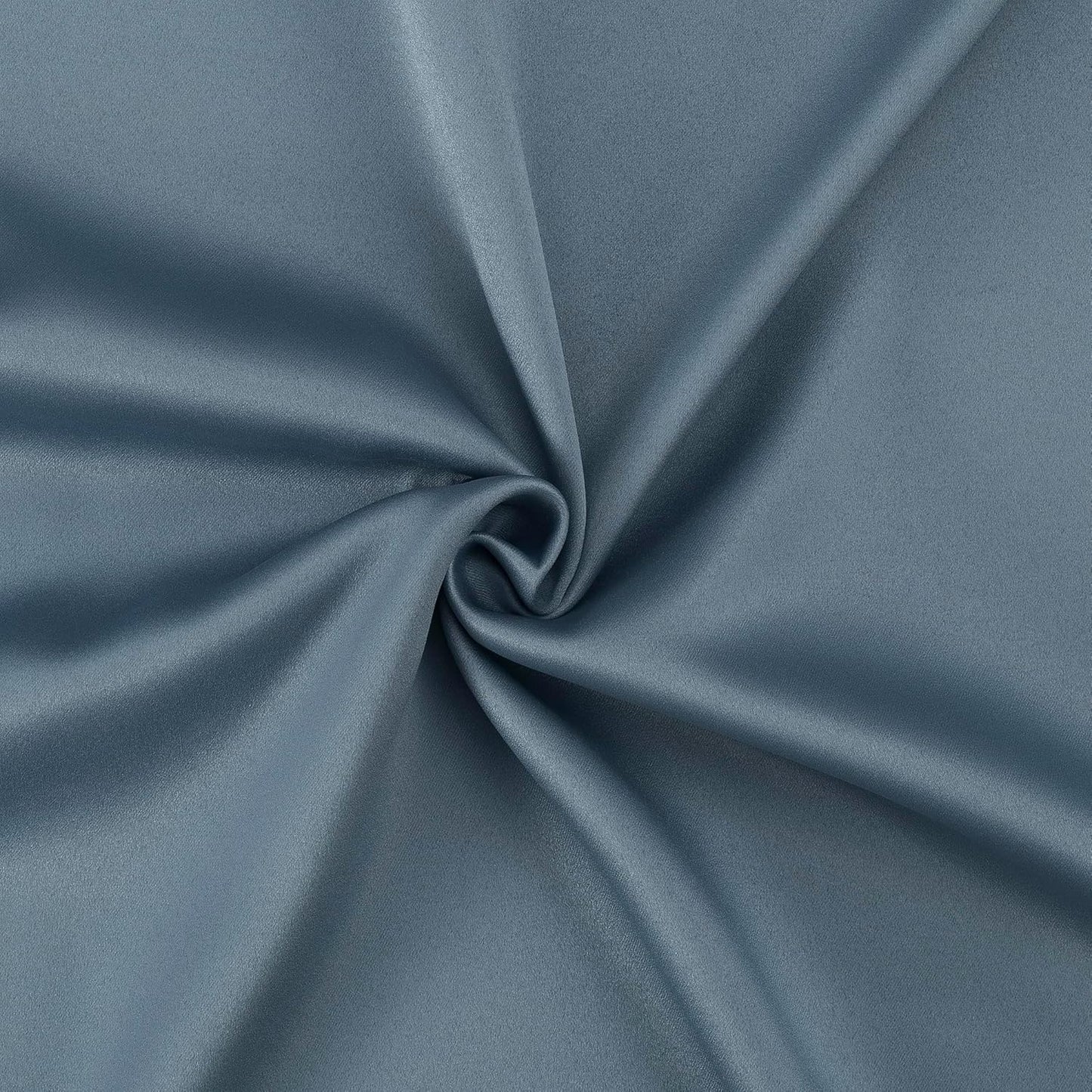 Sun Zero Belize 2-Pack Magnetic Closure Pleated Look Theater Grade 100% Blackout Back Tab Curtain Panel Pair, 52" x 96", Denim Blue