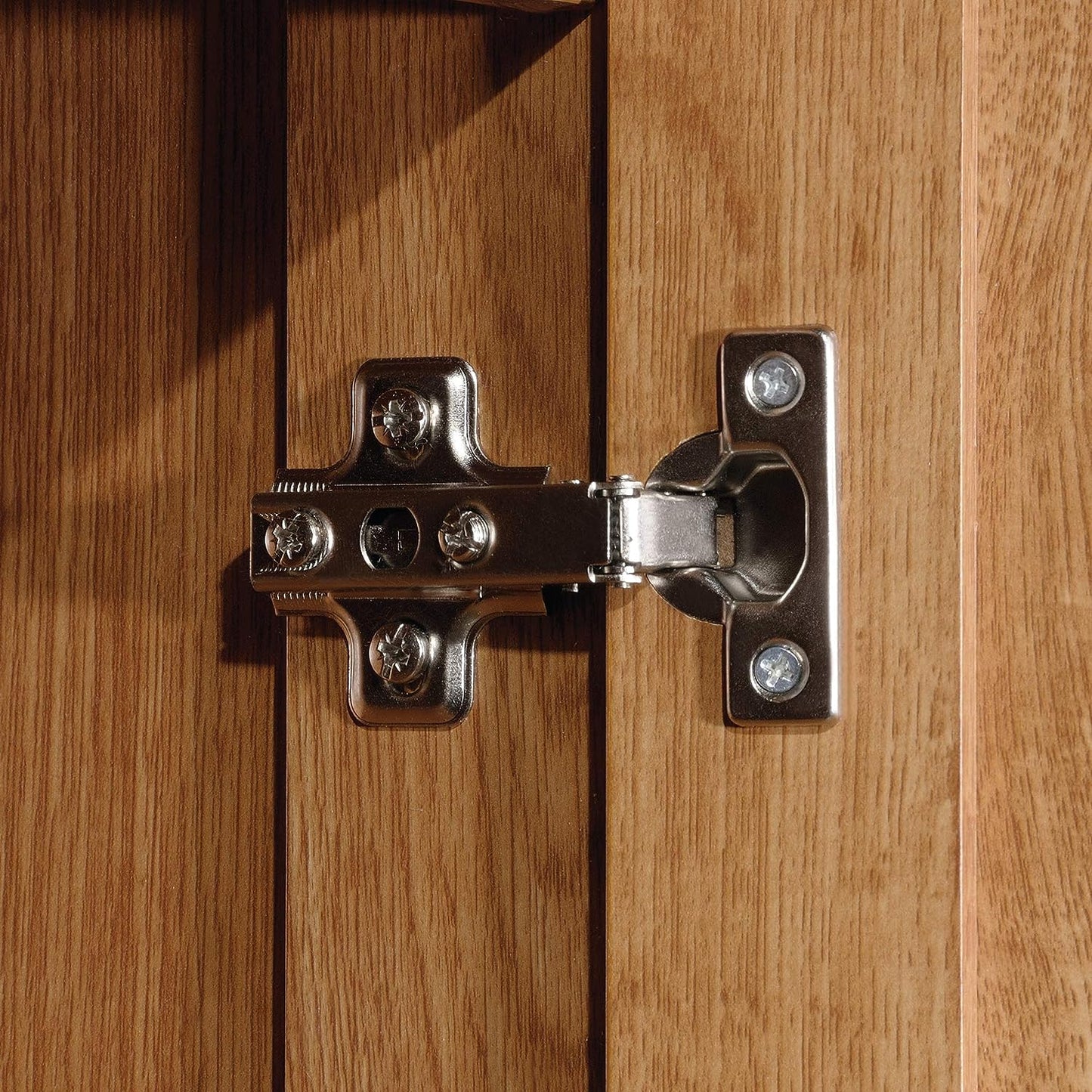 NEW - Sauder Miscellaneous Storage Pantry cabinets, L: 29.61" x W: 16.10" x H: 71.10", Highland Oak finish - Retail $188