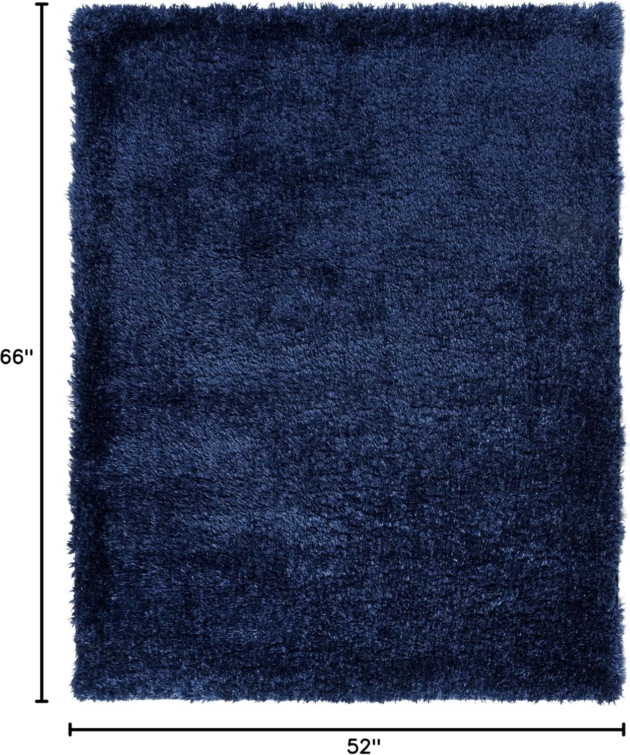 NEW - Gertmenian Plush Shag Rug | Shaggy, Fluffy Area Rug for Bedroom, Living Room, Dorm Room Decor | 4x6 Ft, Navy Blue, 20243 - Retail $27