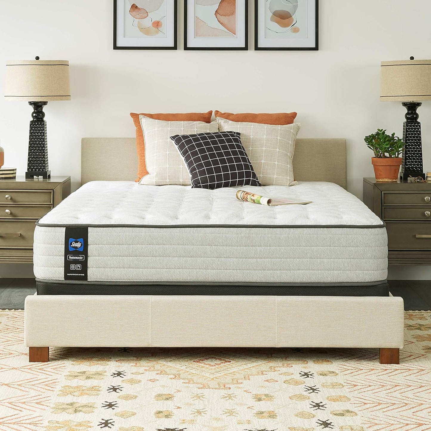 NEW - Sealy Posturepedic Spring Summer Rose Medium Feel Mattress, California King - Retail $1299