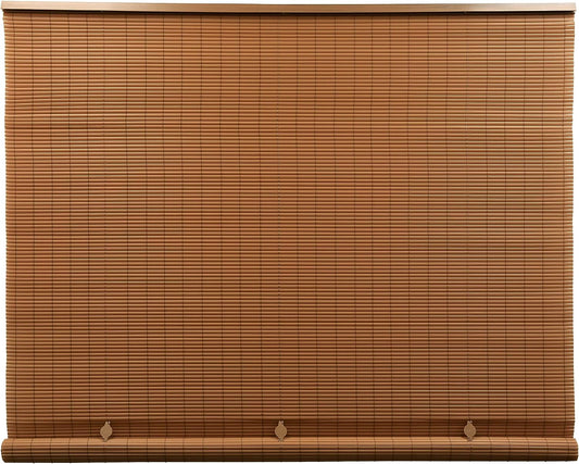 NEW - Radiance - Outdoor Roll-up Shades for Porch or Patio Privacy Screen, Roll-up PVC Blinds for Windows, Woodgrain, 72in W x 72in L - Retail $75