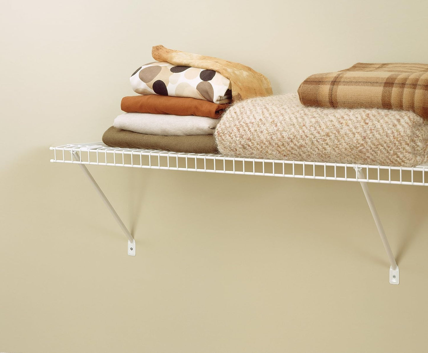 NEW - ClosetMaid 5632 Super Slide Ventilated Shelf Kit With Closet Rod, 6ft by 12in, White - Retail $47